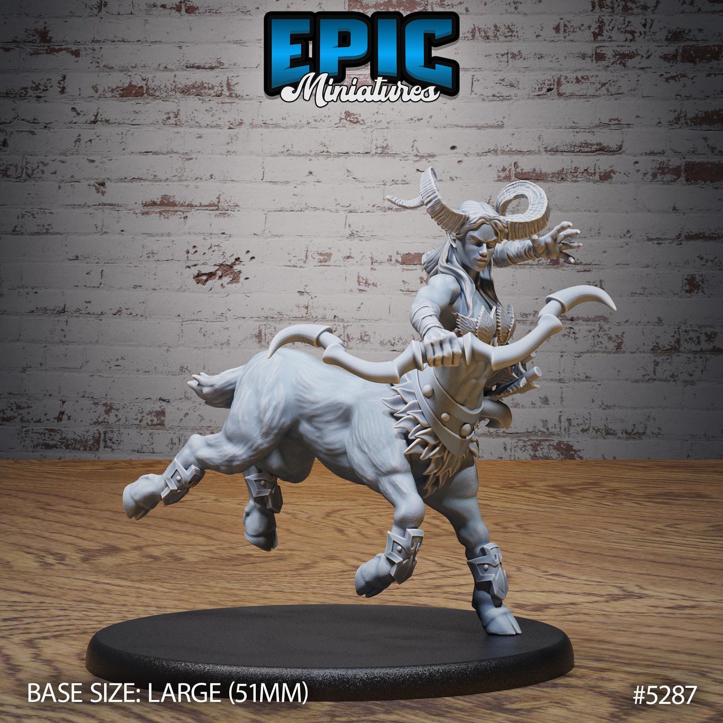 Faun Centaur (Large) | #119 - Ancient Nature EPIC Miniatures | High Quality Premium Resin | Female, Satyr, Ranger, Druid, Woman, Fey
