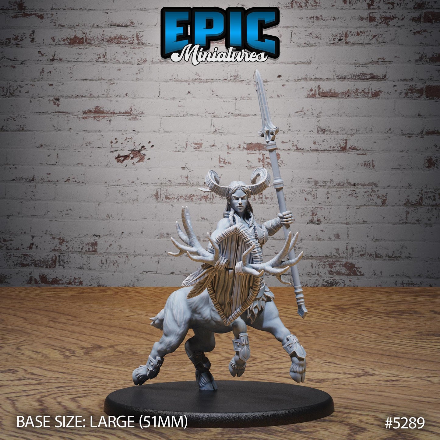 Faun Centaur (Large) | #119 - Ancient Nature EPIC Miniatures | High Quality Premium Resin | Female, Satyr, Ranger, Druid, Woman, Fey
