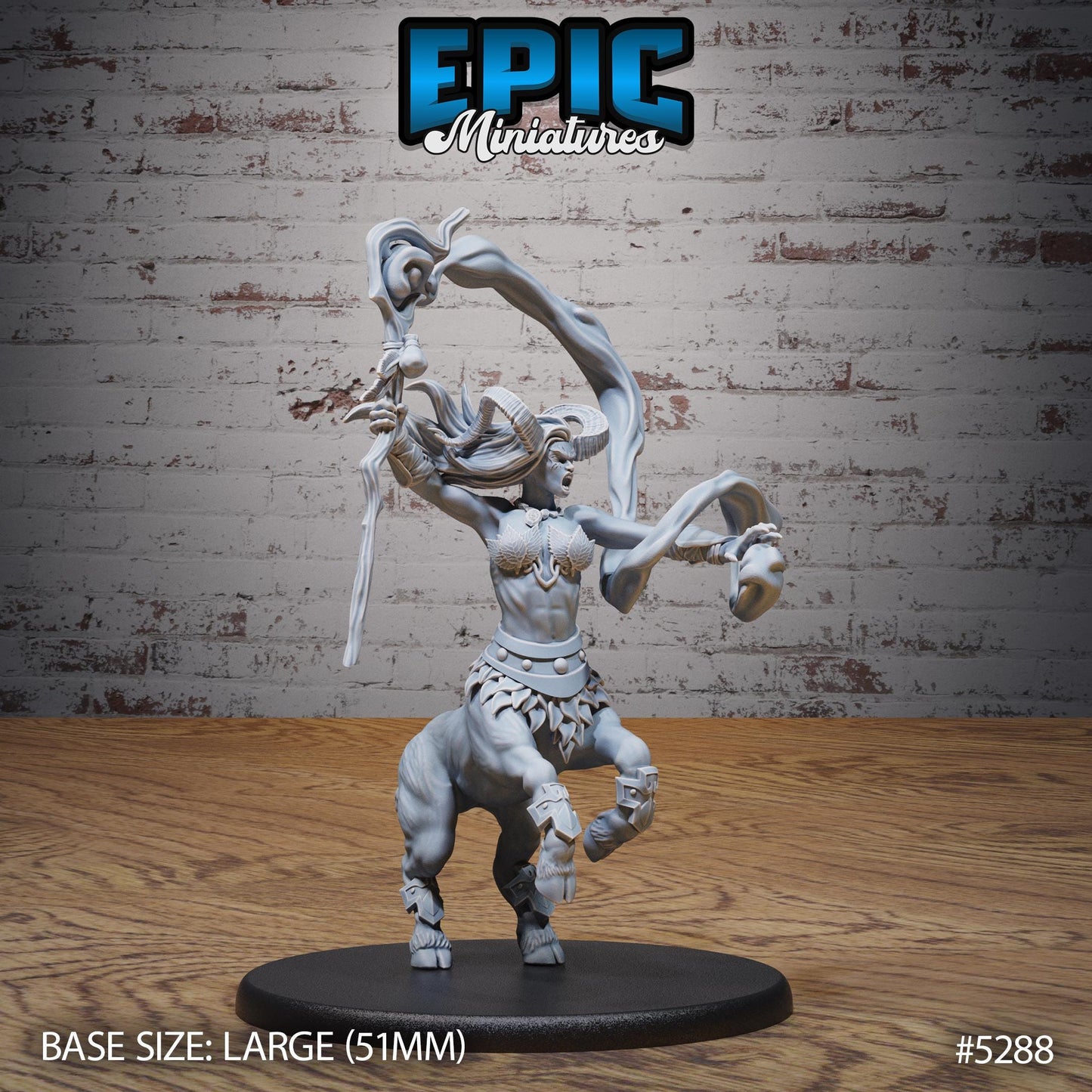 Faun Centaur (Large) | #119 - Ancient Nature EPIC Miniatures | High Quality Premium Resin | Female, Satyr, Ranger, Druid, Woman, Fey