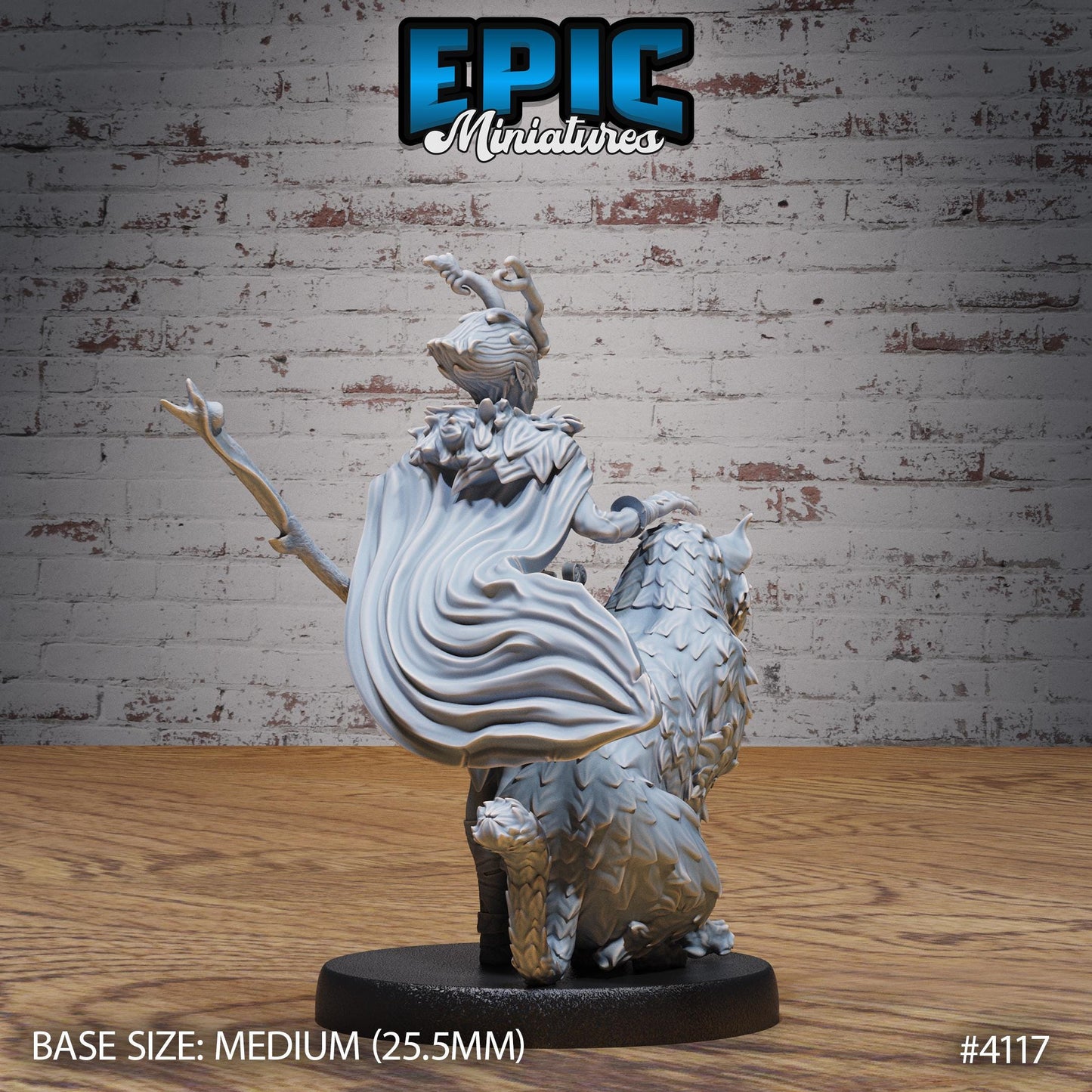 Beast Tamer Bundle (Large) | Premium DnD Minis High Quality Resin Miniature | Fantasy, Attack, Defend, Lion, Medium, Horns, Male, Spear