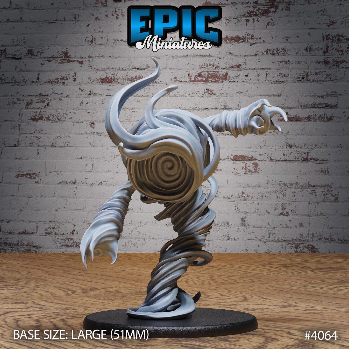 Air Elemental Miniature (Large) | Premium DnD Minis | High Quality Resin Miniature | Fantasy, Tornado, Storm, Wind, Storm, Elementals, Beast