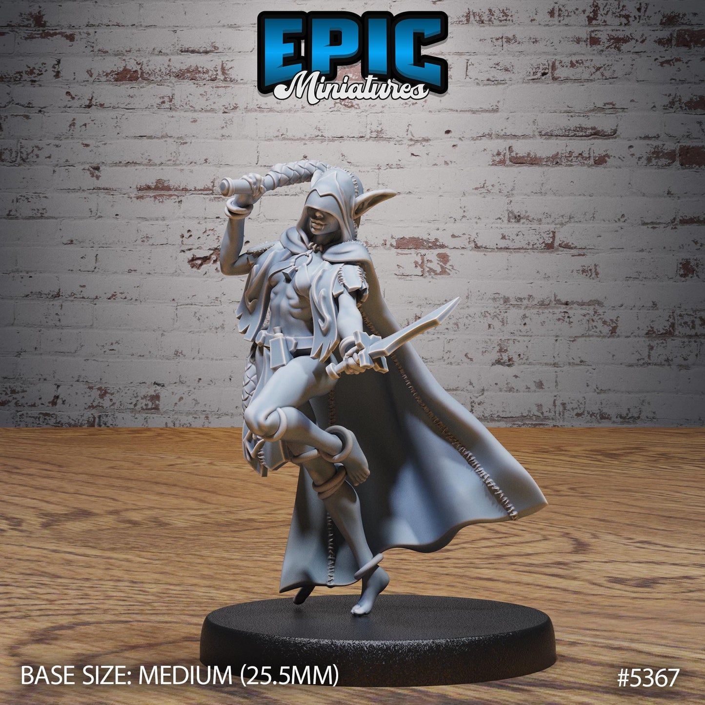Elf Vampire Lady v2 (Medium) | #121 - Bloody Knight | EPIC Miniatures | High Quality Premium Resin