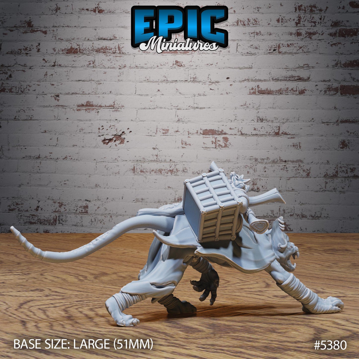 Catfolk Zombie (Large) | #121 - Bloody Night | EPIC Miniatures | High Quality Premium Resin