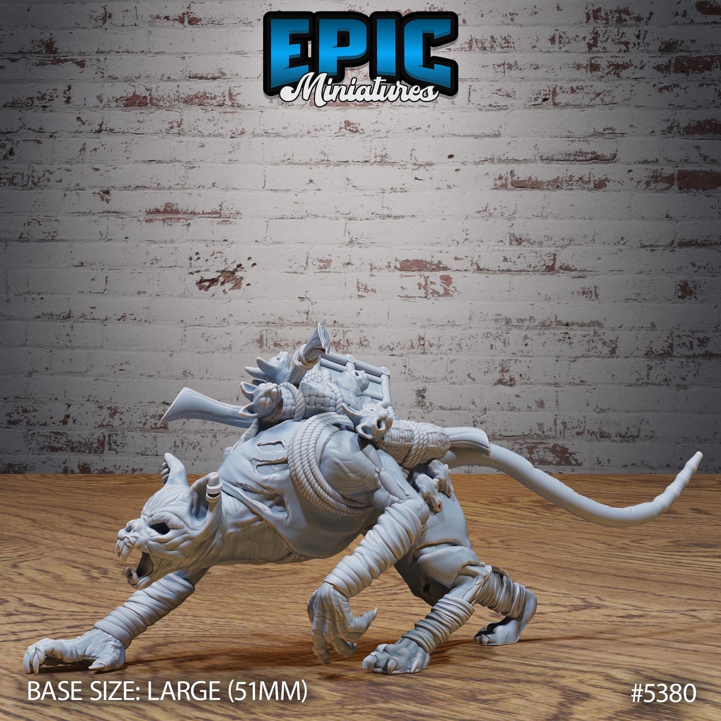 Catfolk Zombie (Large) | #121 - Bloody Night | EPIC Miniatures | High Quality Premium Resin