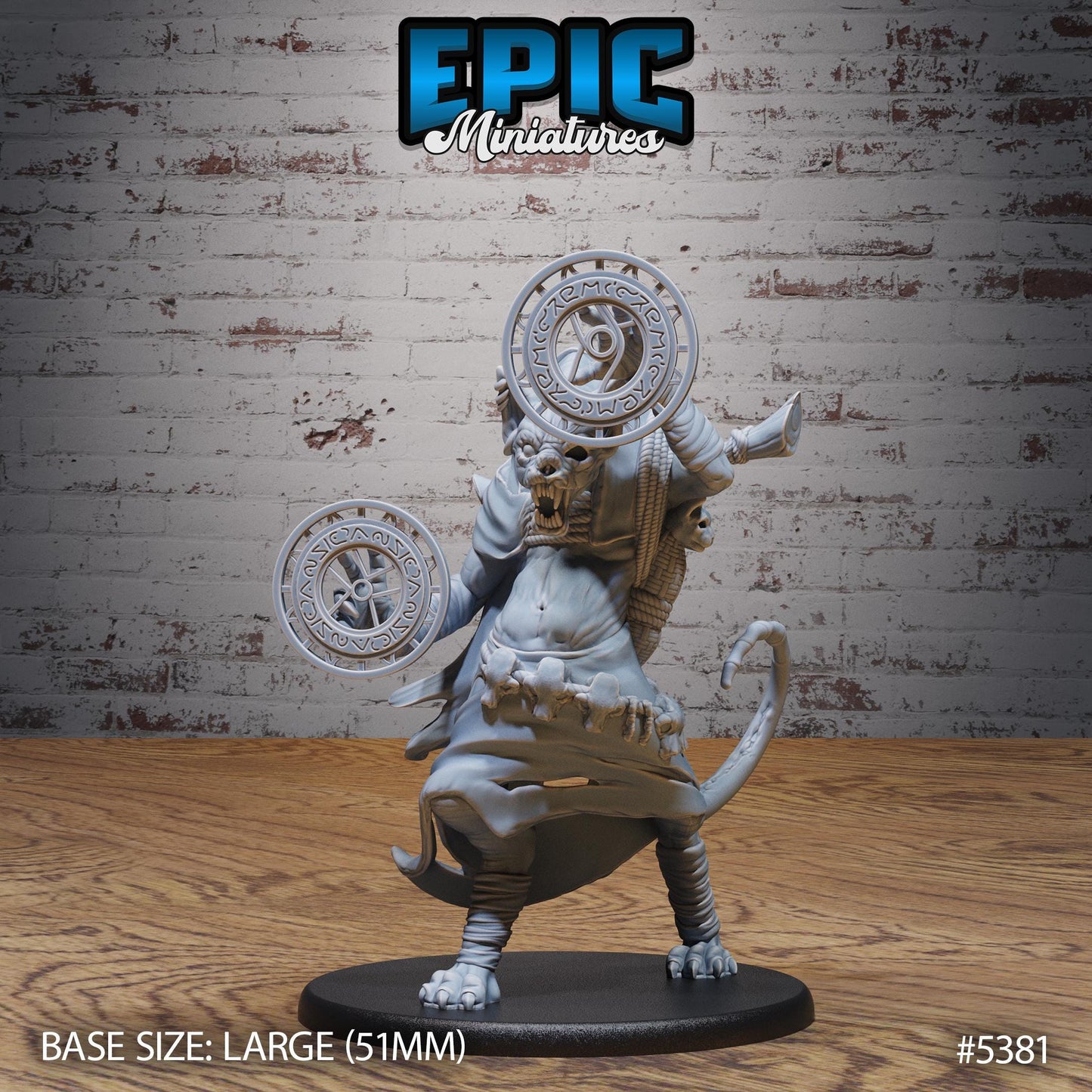 Catfolk Zombie (Large) | #121 - Bloody Night | EPIC Miniatures | High Quality Premium Resin