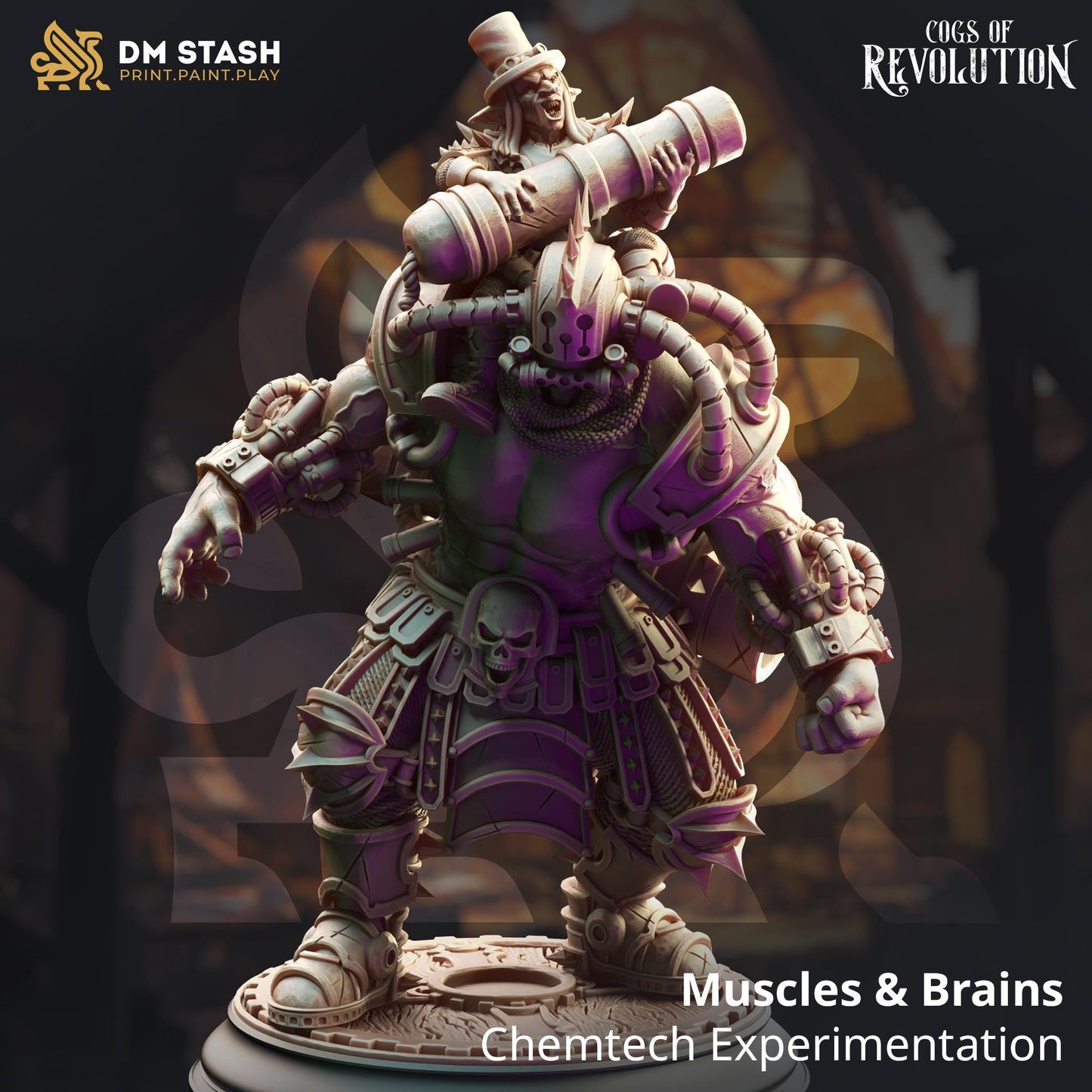 Muscles & Brains - 32mm | Cogs of Revolution | DM STASH | High Quality Resin