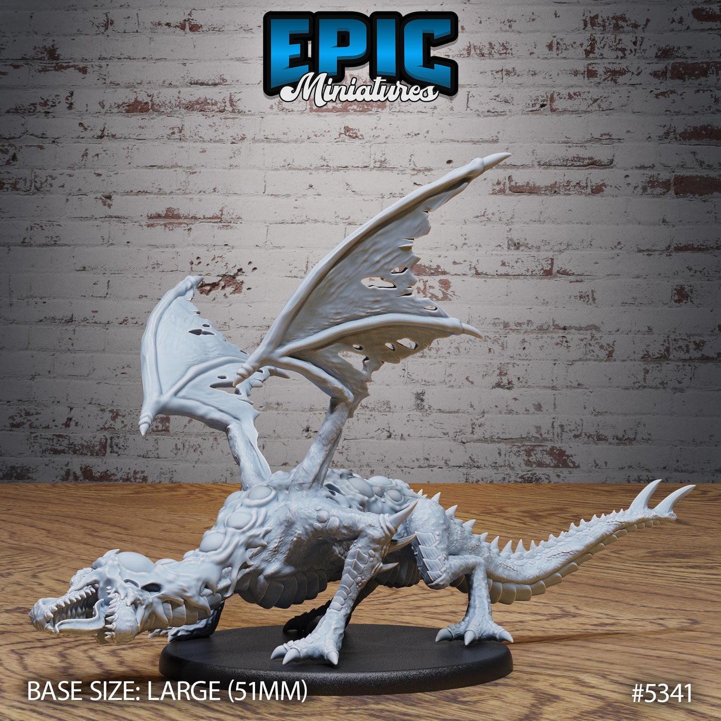 Miasma Dragon (Large) | #121 - Bloody Night | EPIC Miniatures | High Quality Premium Resin
