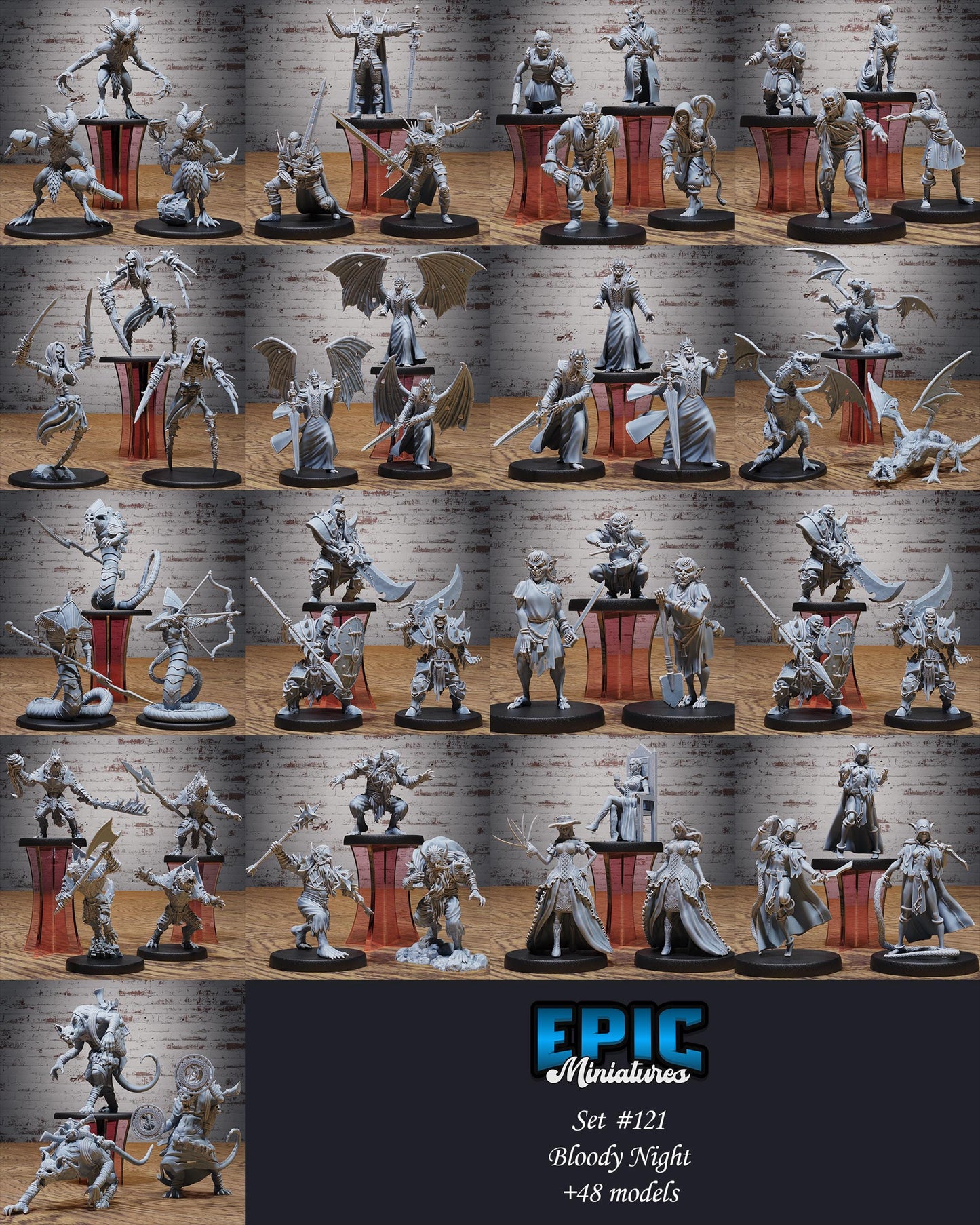 Bone Abomination (Large) | #121 - Bloody Night | EPIC Miniatures | High Quality Premium Resin