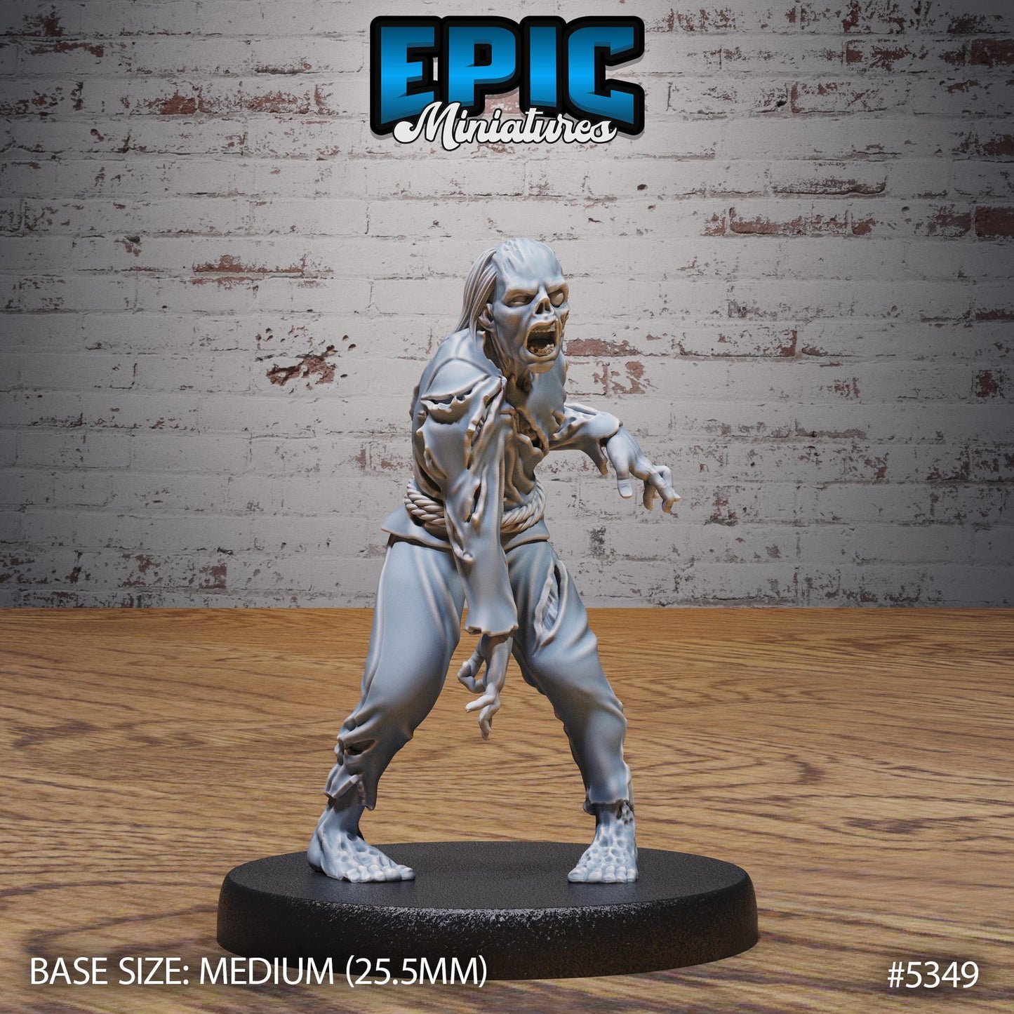 Zombie Villagers (Medium) | #121 - Bloody Night | EPIC Miniatures | High Quality Premium Resin