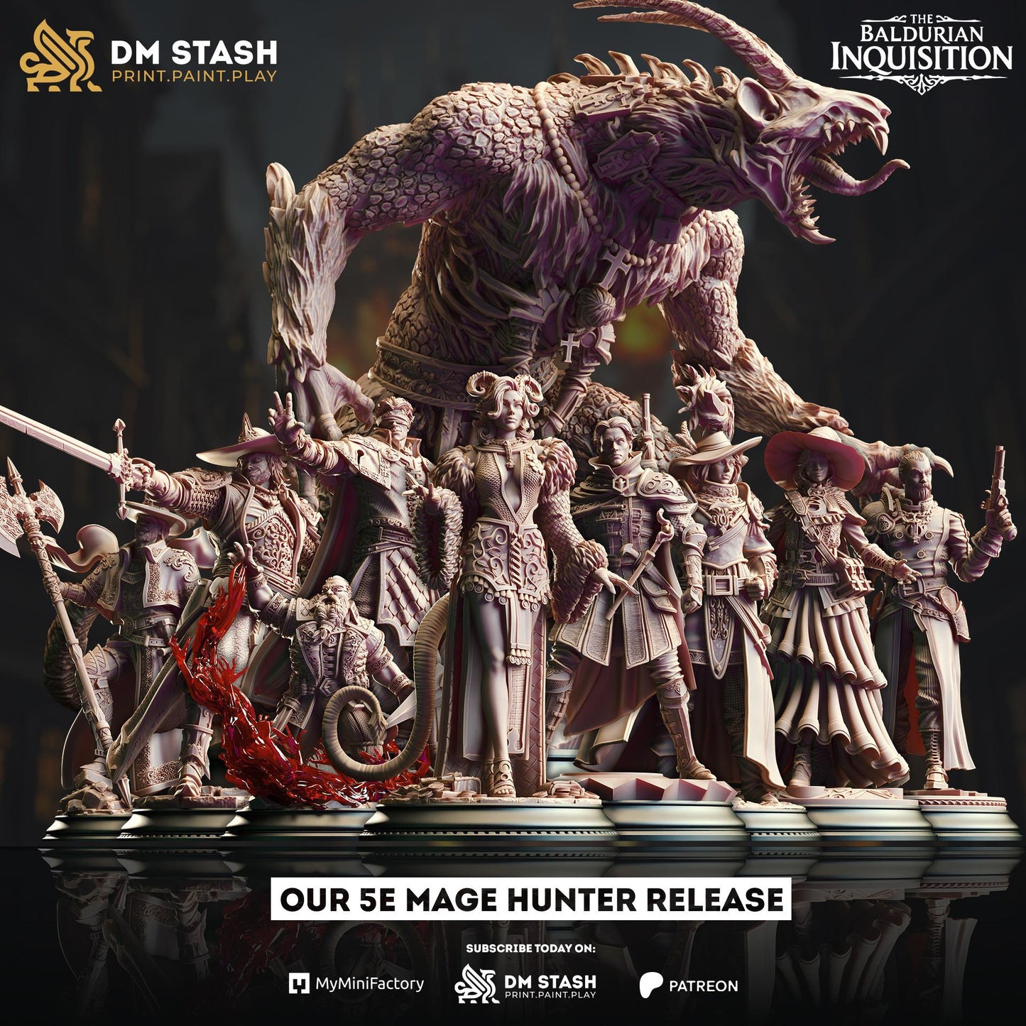 Alia of Ardris - Adept of Evocation | The Baldurian Inquisition | DM STASH | High Quality Resin