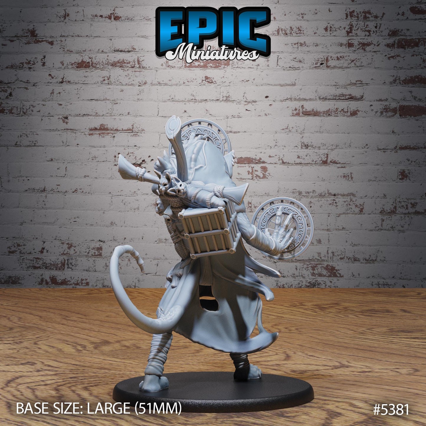 Catfolk Zombie (Large) | #121 - Bloody Night | EPIC Miniatures | High Quality Premium Resin