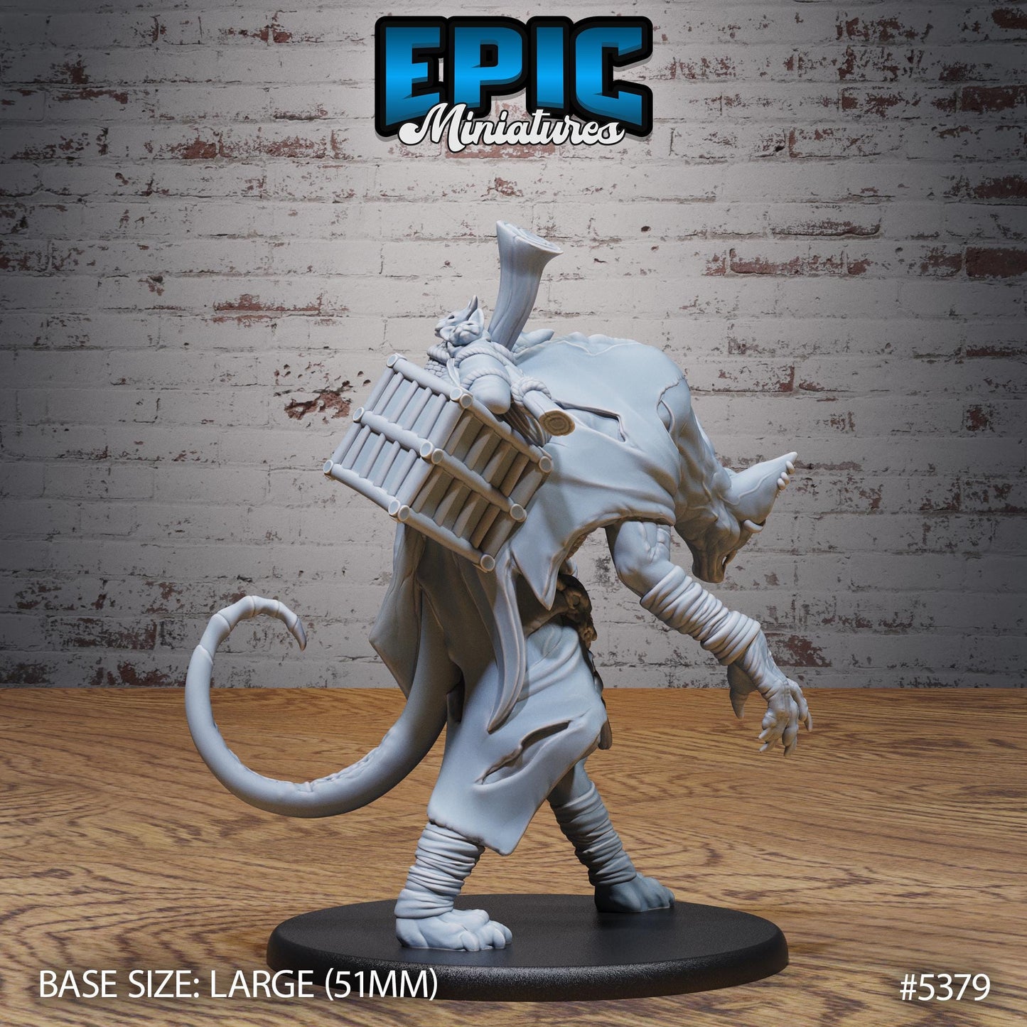 Catfolk Zombie (Large) | #121 - Bloody Night | EPIC Miniatures | High Quality Premium Resin