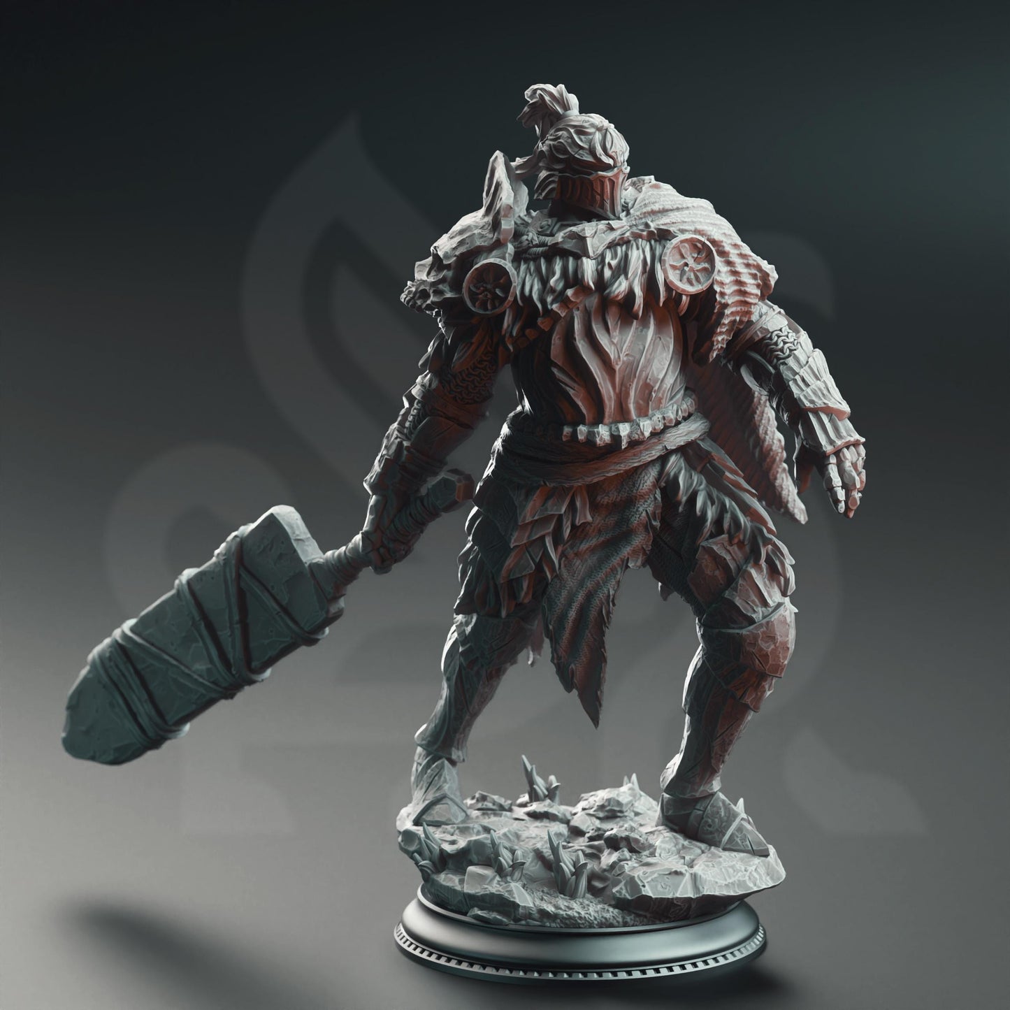 Buderim Shakes-the-Ground - Colossal Executioner | A Grim Siege | DM STASH | High Quality Resin | Barbarian, Knight, Armor, Chainmail