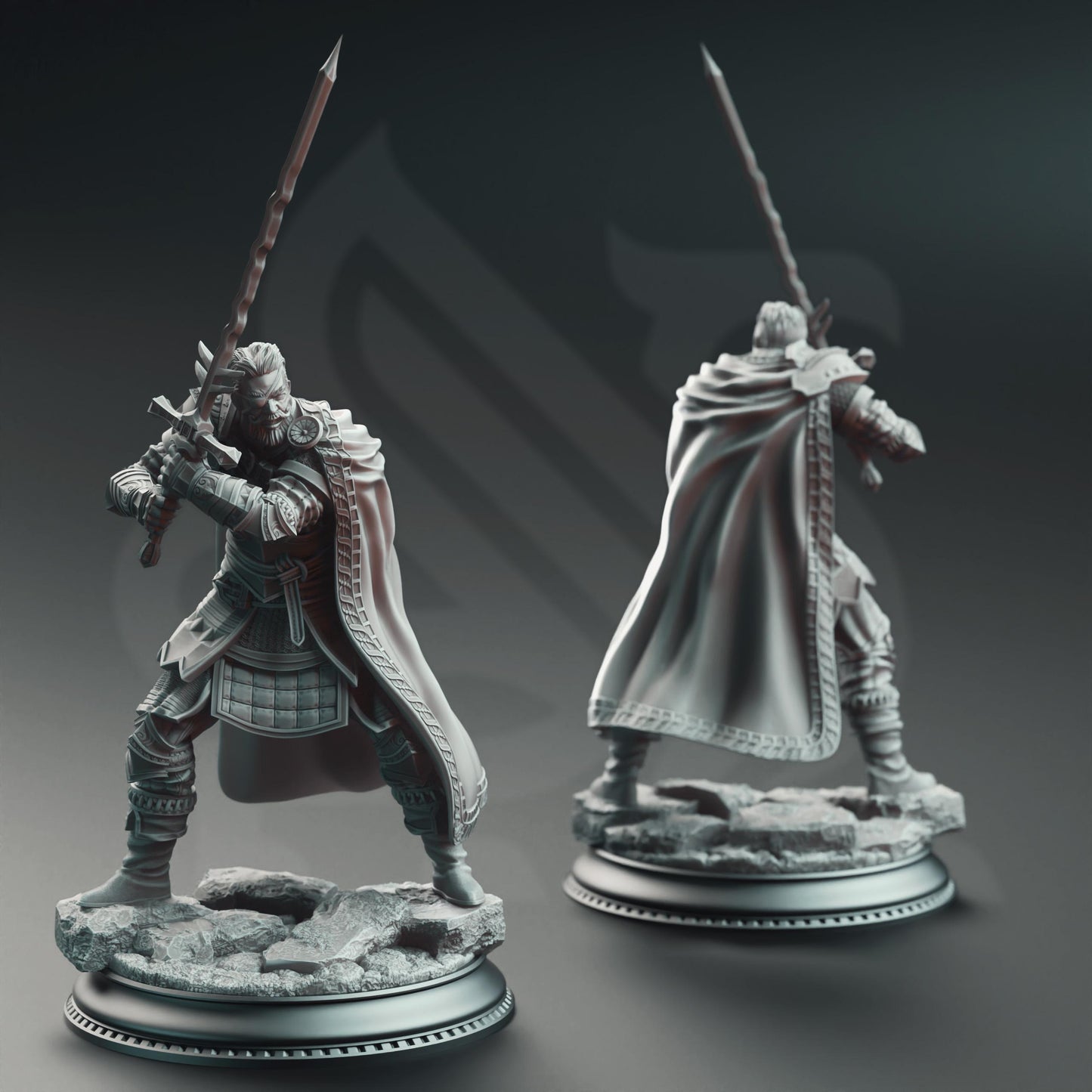 Field Marshal Kurt Williams - Commander of Baldur | A Grim Siege | DM STASH | High Quality Resin | Eyepatch, Old, Cool, Male Fighter, Leader