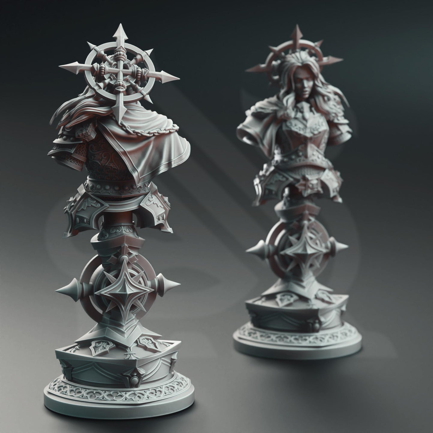Johanna Saffron the Scorned - Vengeance Paladin - BUST | A Grim Siege | DM STASH | High Quality Resin | Busts, Female, Cursed, Figurine