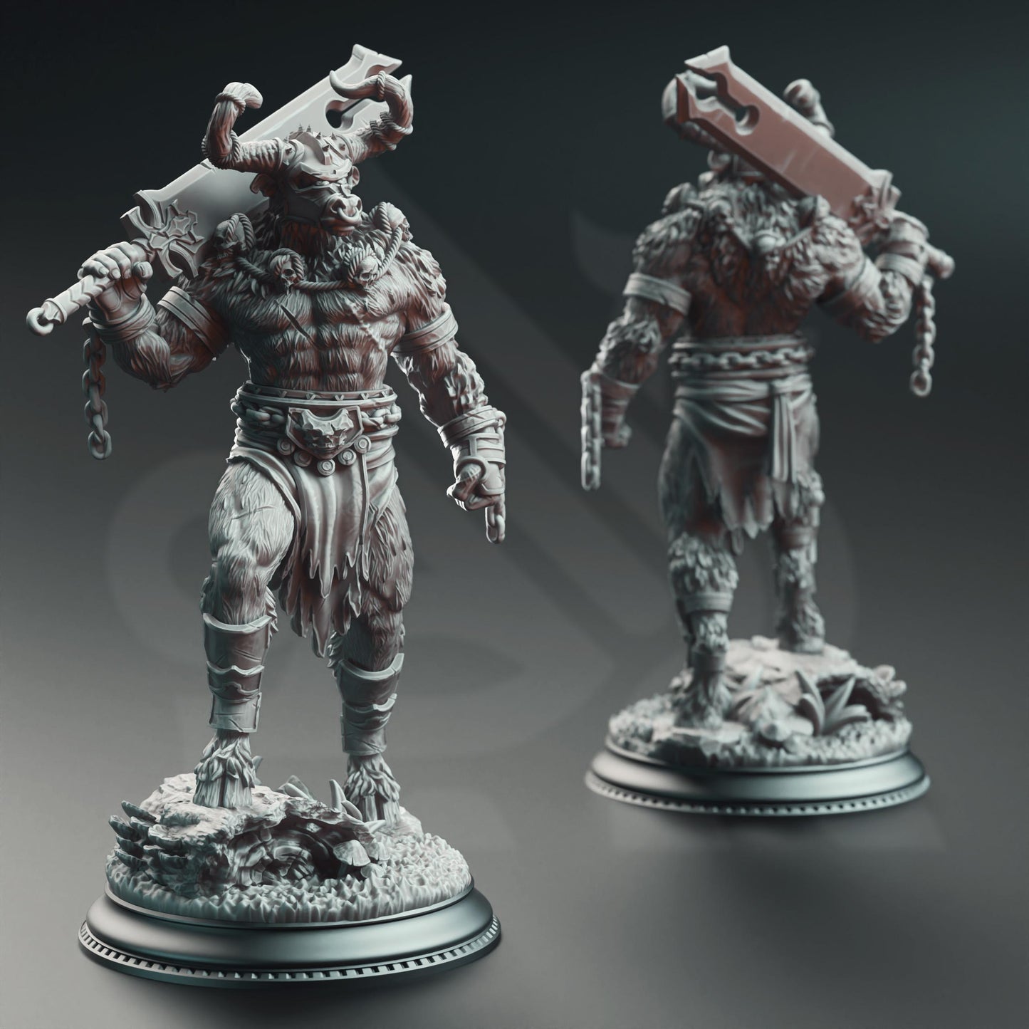 Minotaurs of the Labyrinth's Depths | A Grim Siege | DM STASH | High Quality Resin
