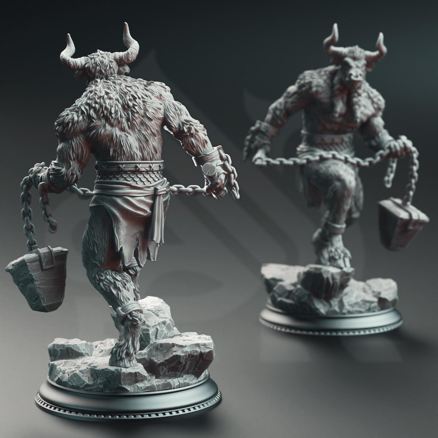 Minotaurs of the Labyrinth's Depths | A Grim Siege | DM STASH | High Quality Resin