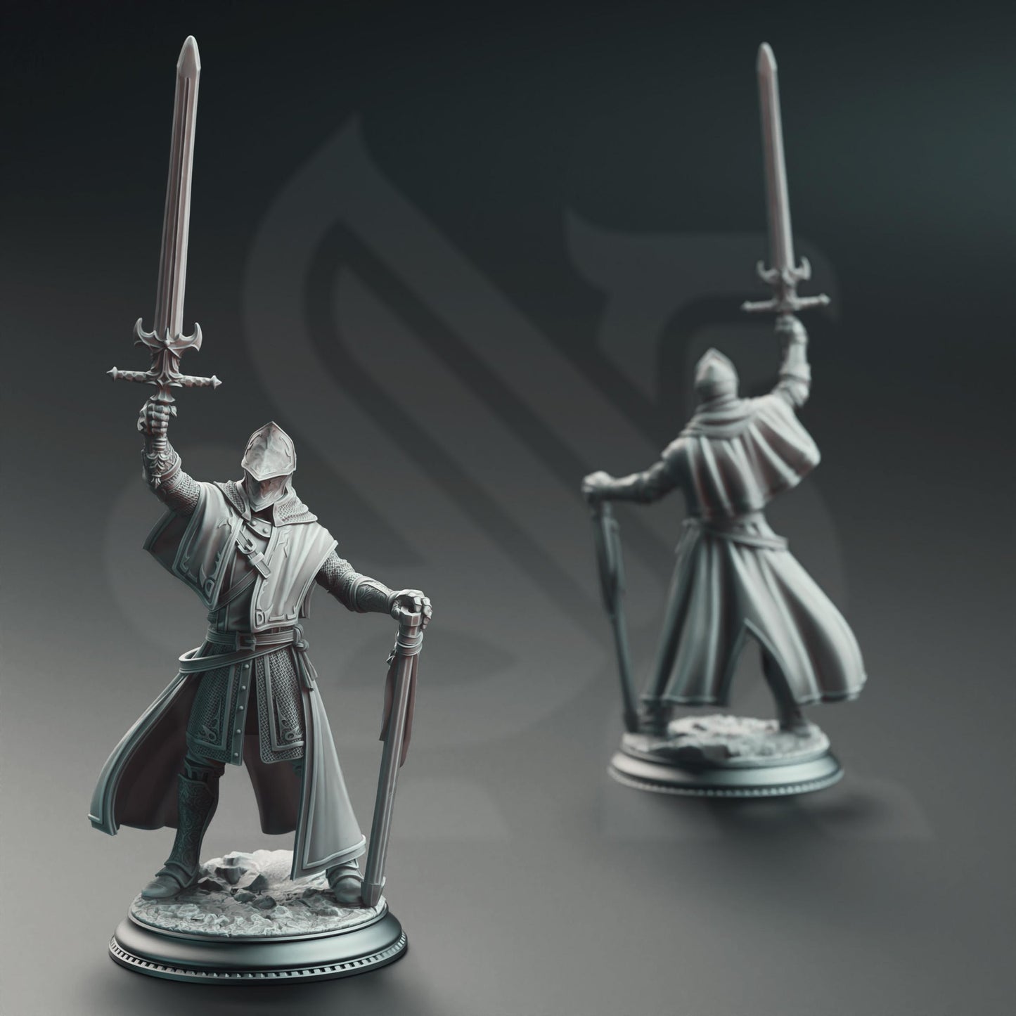 Vicar Atticus - The Priest Knight | A Grim Siege | DM STASH | High Quality Resin