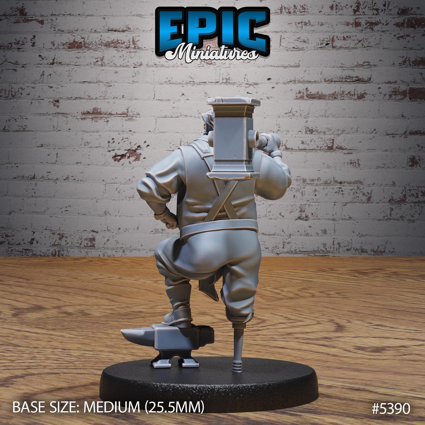 Hut Owner (Medium) | #122 - Wild Bandits by EPIC Miniatures | High Quality Premium Resin | Building, NPCs, Beer, Walking Stick, Cane, Old