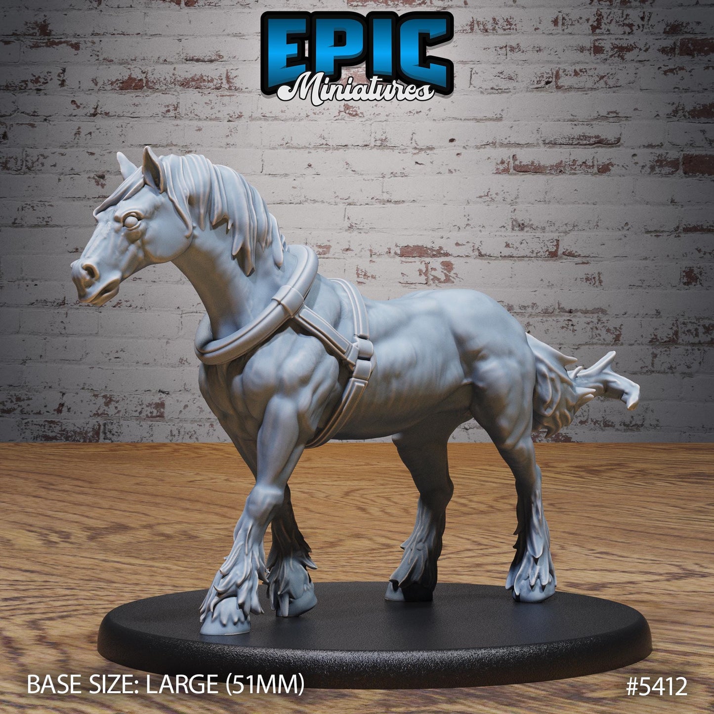 Mimic Horse Wagon | #122 - Wild Bandits by EPIC Miniatures | High Quality Premium Resin | Wagons, Travelling, NPC, Monster, Enemy, Horse