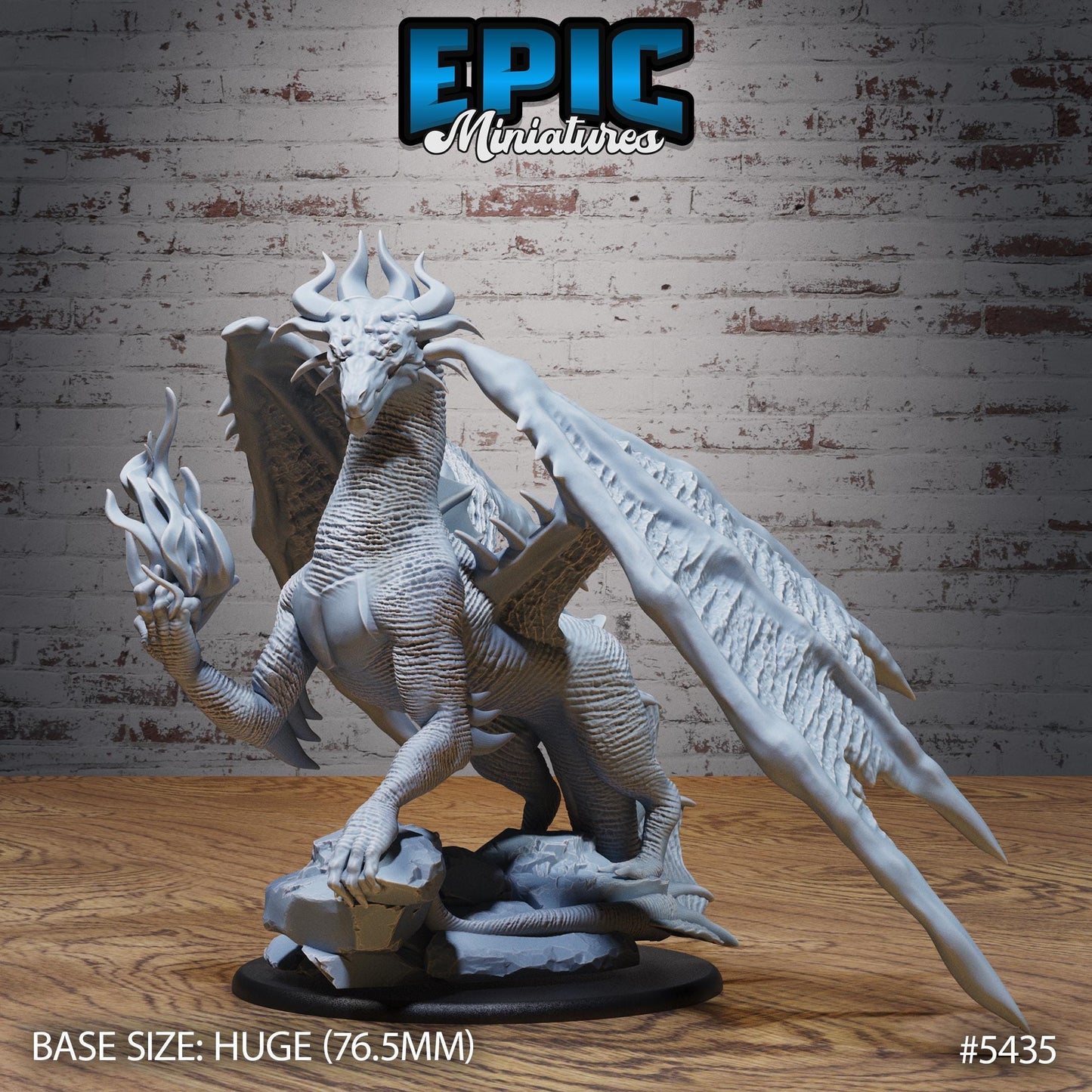 Poison Dragon (Huge) | #122 - Wild Bandits by EPIC Miniatures | High Quality Premium Resin | Dragons, Wyvern, Massive, Enemy Beast, Creature