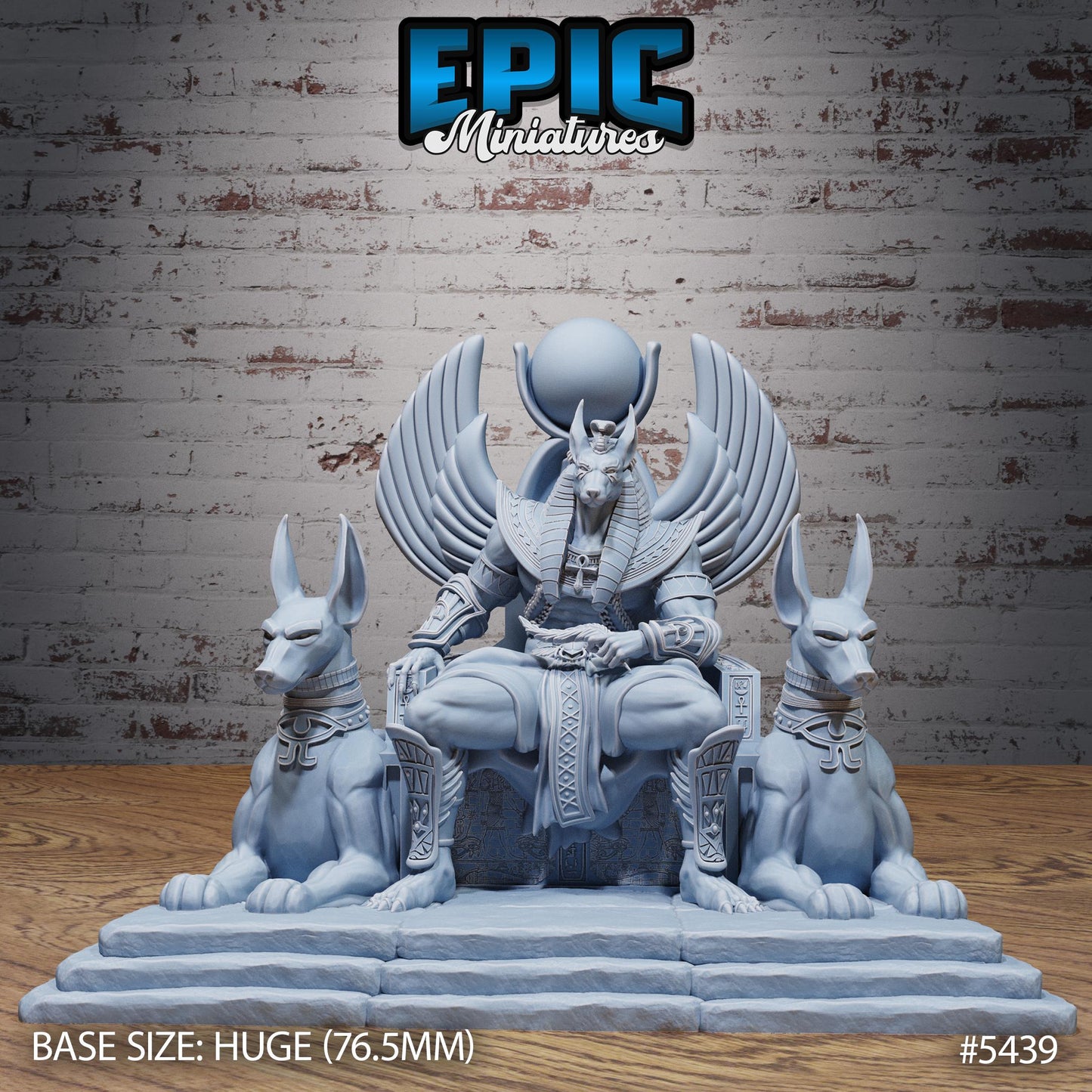Anubis God Avatar (Huge) | #123 - Death Desert by EPIC Miniatures | High Quality Premium Resin | Statue, Desert, Pharaoh, Egypt, Egyptian