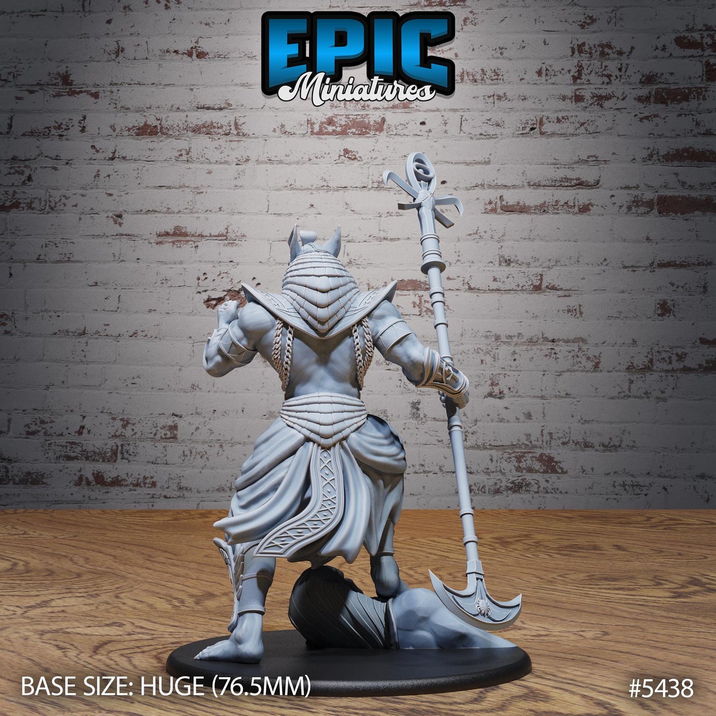 Anubis God Avatar (Huge) | #123 - Death Desert by EPIC Miniatures | High Quality Premium Resin | Statue, Desert, Pharaoh, Egypt, Egyptian