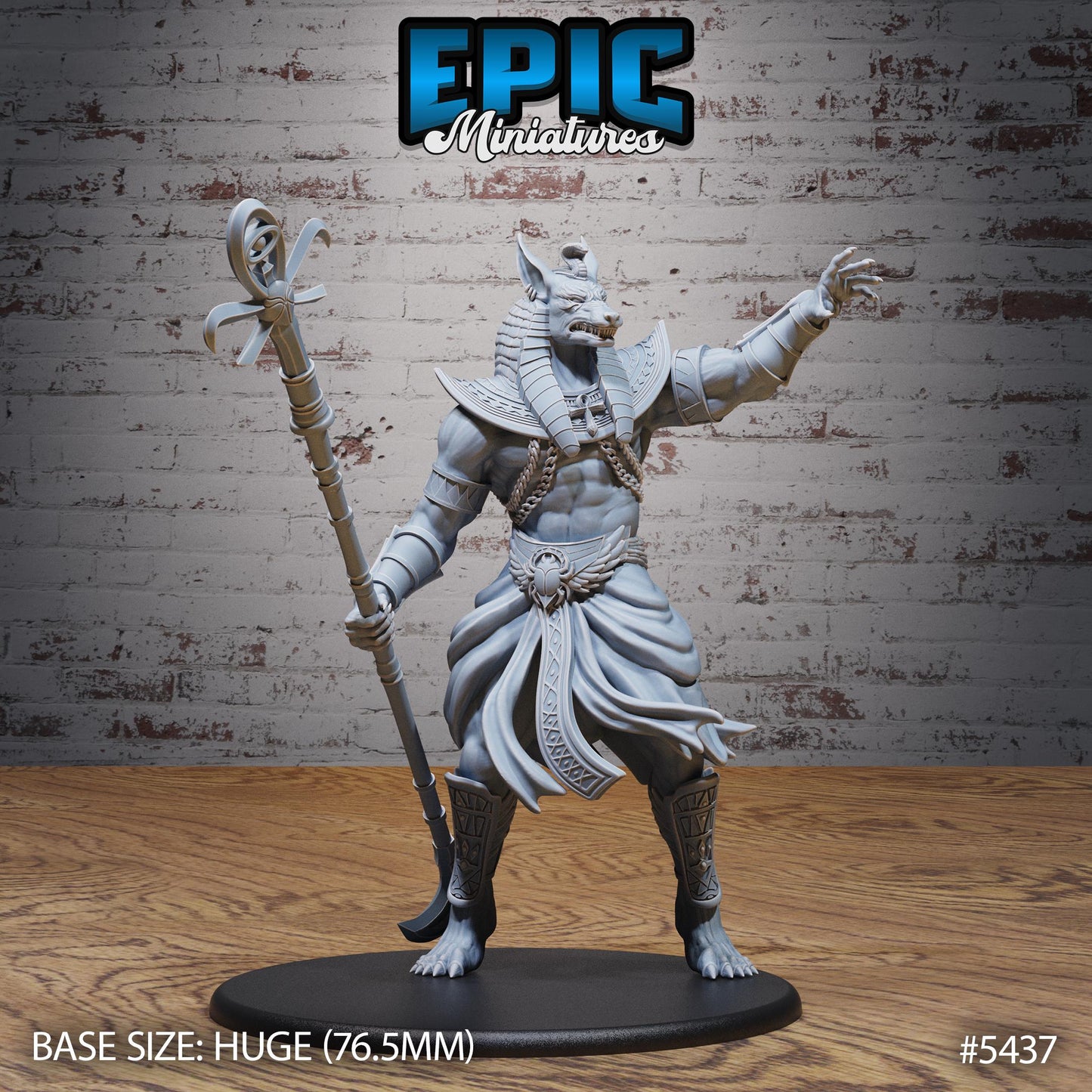 Anubis God Avatar (Huge) | #123 - Death Desert by EPIC Miniatures | High Quality Premium Resin | Statue, Desert, Pharaoh, Egypt, Egyptian