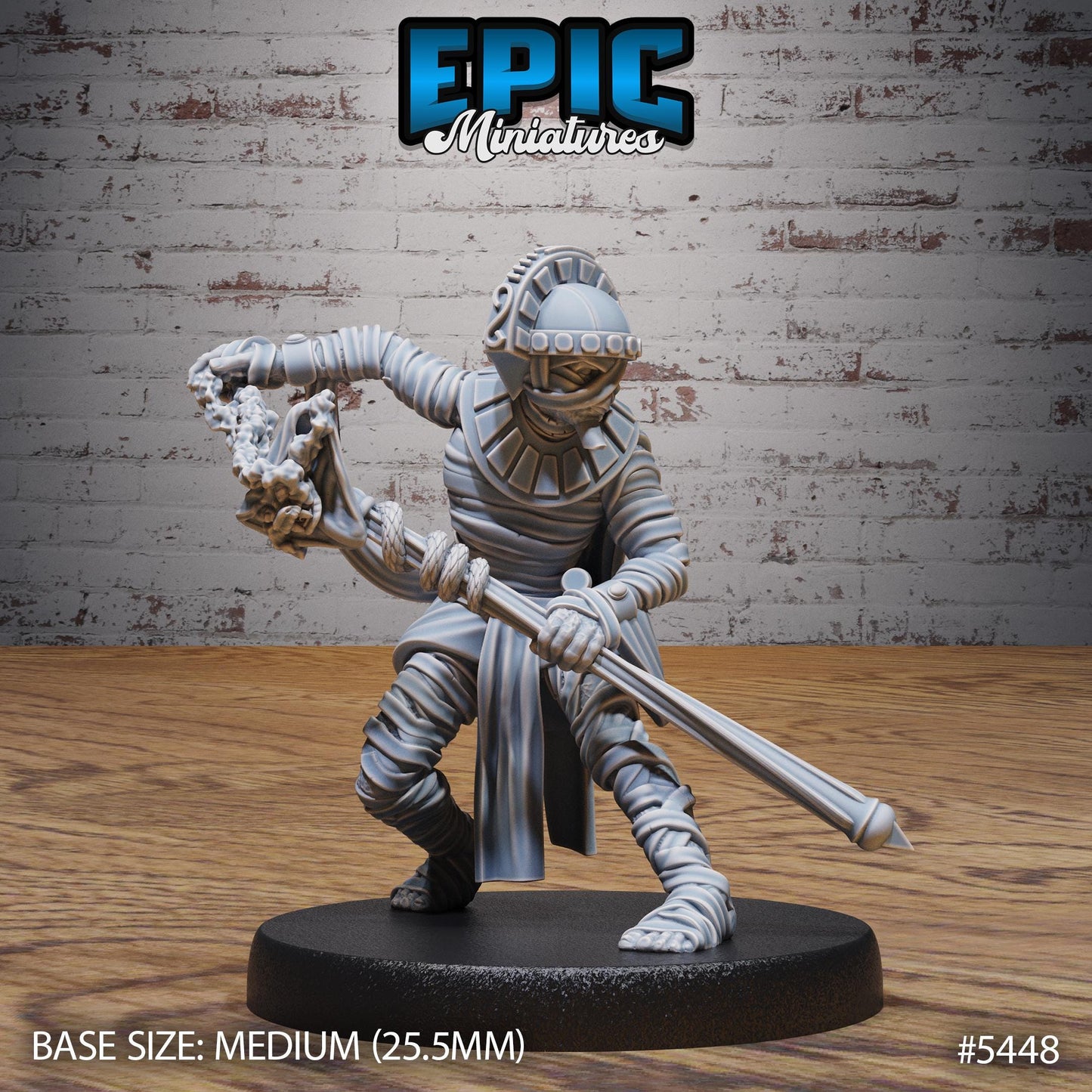 Mummy Army (Medium) | #123 - Death Desert by EPIC Miniatures | High Quality Premium Resin | Mummies, Undead, Enemy, Desert, Egyptian, Egypt