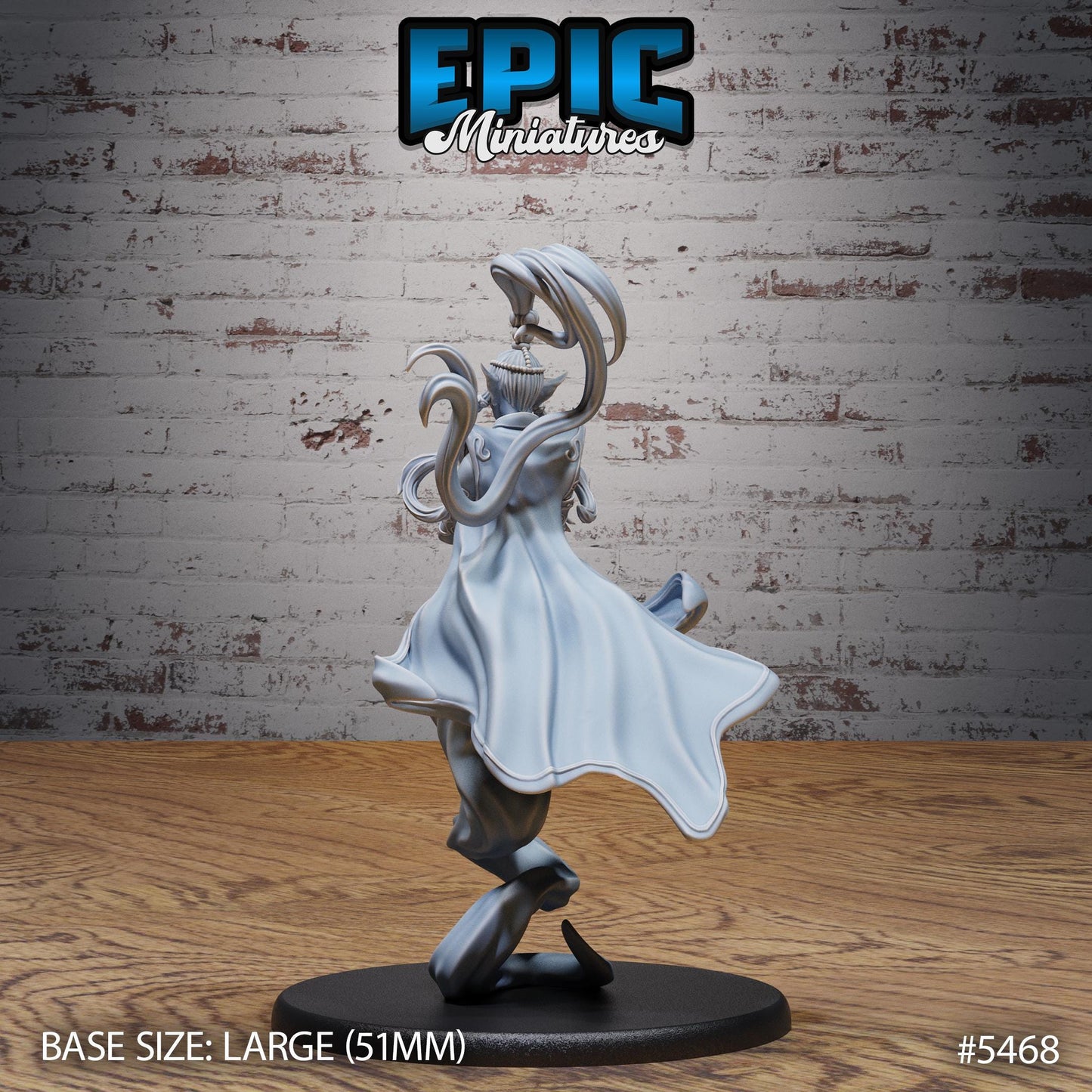 Djinni Female (Medium) | #123 - Death Desert by EPIC Miniatures | High Quality Premium Resin | Magic, Genie, Egypt, Egpytian, Lamp, Mage