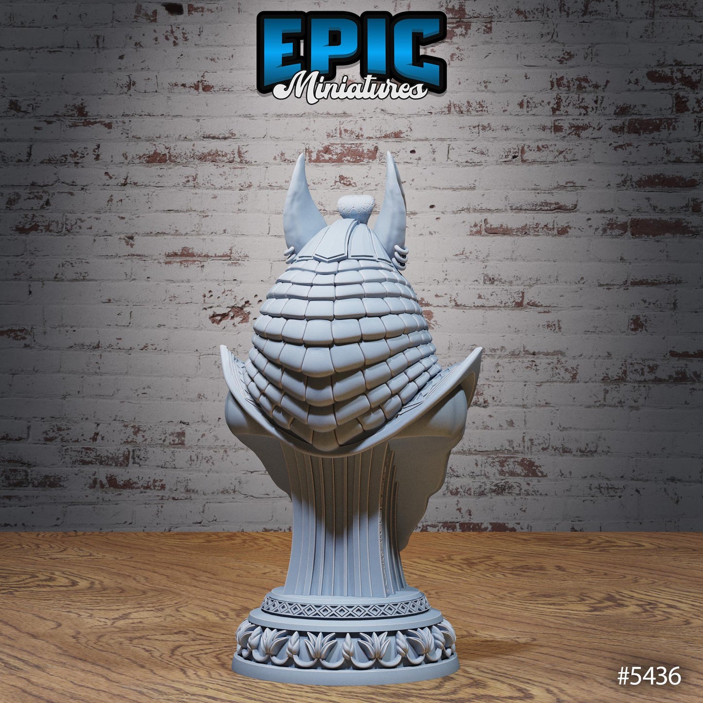 Anubis God Bust | #123 - Death Desert by EPIC Miniatures | High Quality Premium Resin | Huge, Painting, Figurine, Scatter, Terrain, Statue