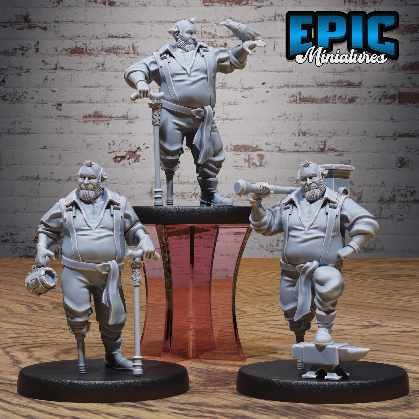 Hut Owner (Medium) | #122 - Wild Bandits by EPIC Miniatures | High Quality Premium Resin | Building, NPCs, Beer, Walking Stick, Cane, Old