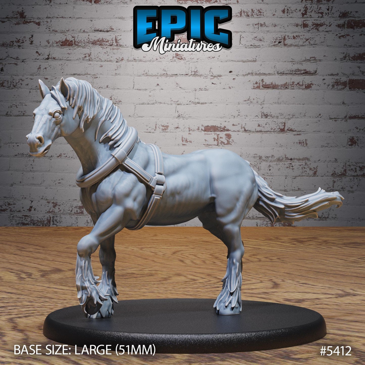 Mimic Horse Wagon | #122 - Wild Bandits by EPIC Miniatures | High Quality Premium Resin | Wagons, Travelling, NPC, Monster, Enemy, Horse