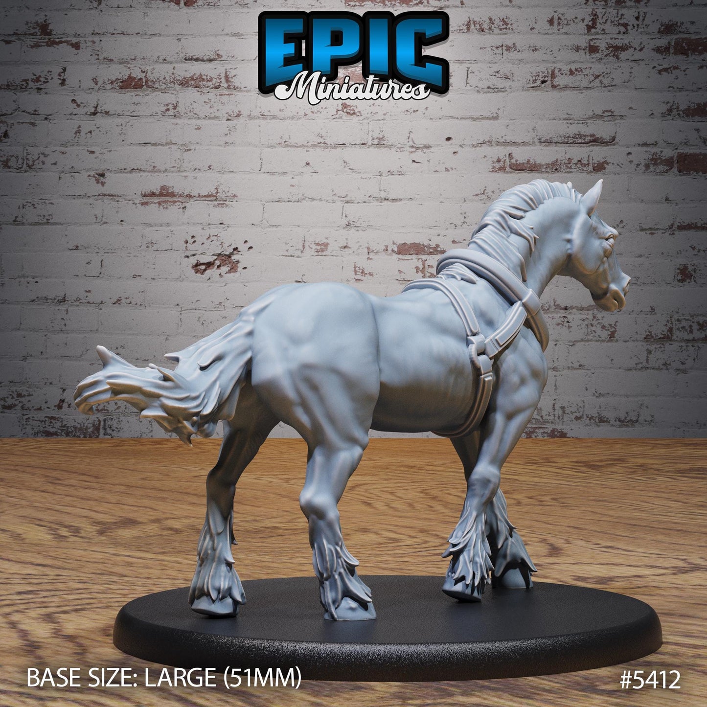 Mimic Horse Wagon | #122 - Wild Bandits by EPIC Miniatures | High Quality Premium Resin | Wagons, Travelling, NPC, Monster, Enemy, Horse