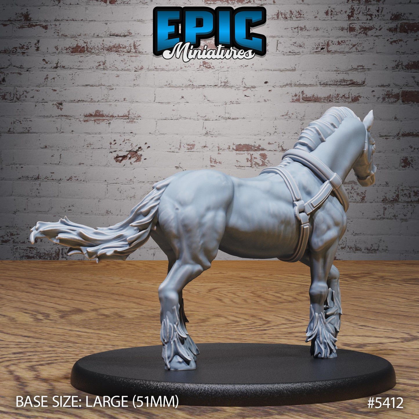 Mimic Horse Wagon | #122 - Wild Bandits by EPIC Miniatures | High Quality Premium Resin | Wagons, Travelling, NPC, Monster, Enemy, Horse
