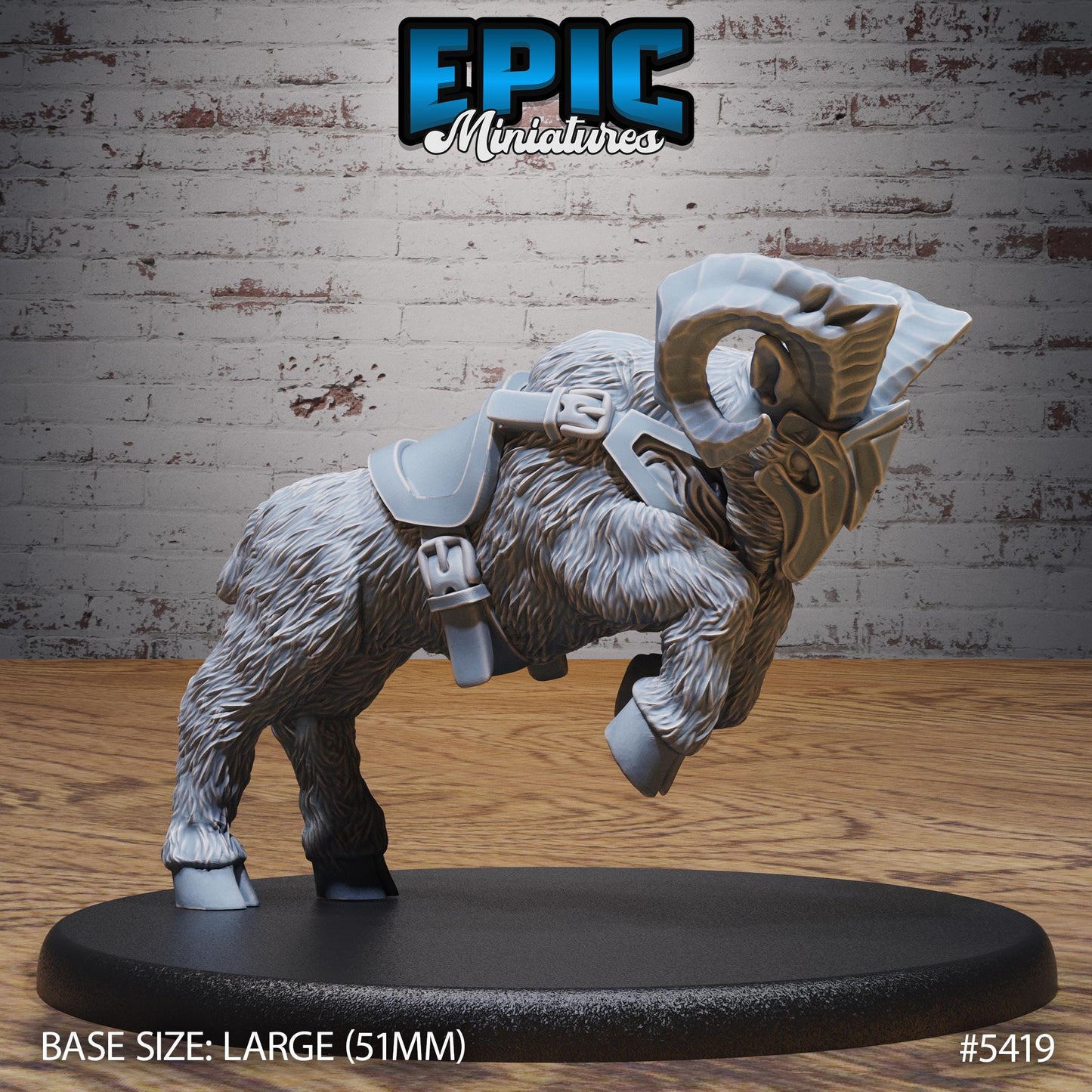 Goat Mount (Saddle or No Saddle) (Large) | #122 - Wild Bandits by EPIC Miniatures | High Quality Premium Resin | Beast, Animal, Mount, Rider