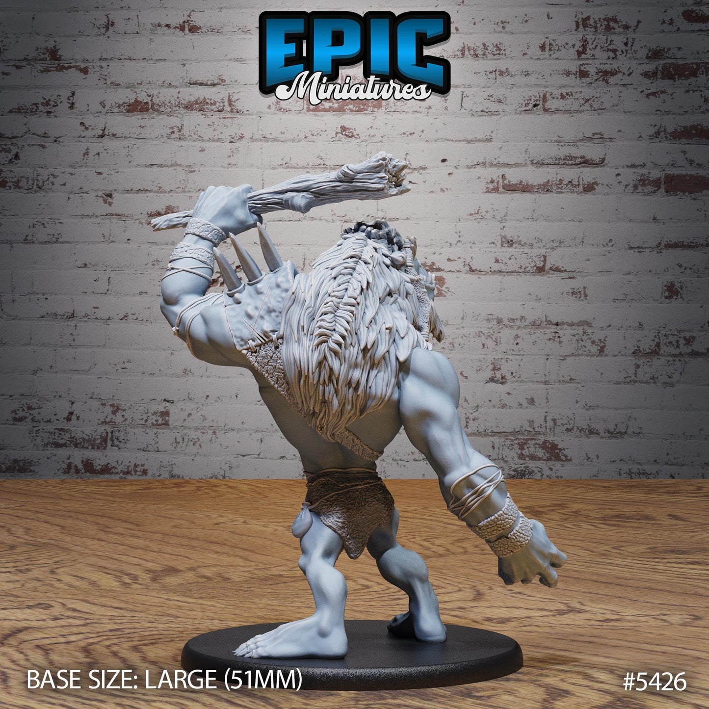 Longneck Troll (Large) | #122 - Wild Bandits by EPIC Miniatures | High Quality Premium Resin | Monster, Abomination, Giant, Club, Giant