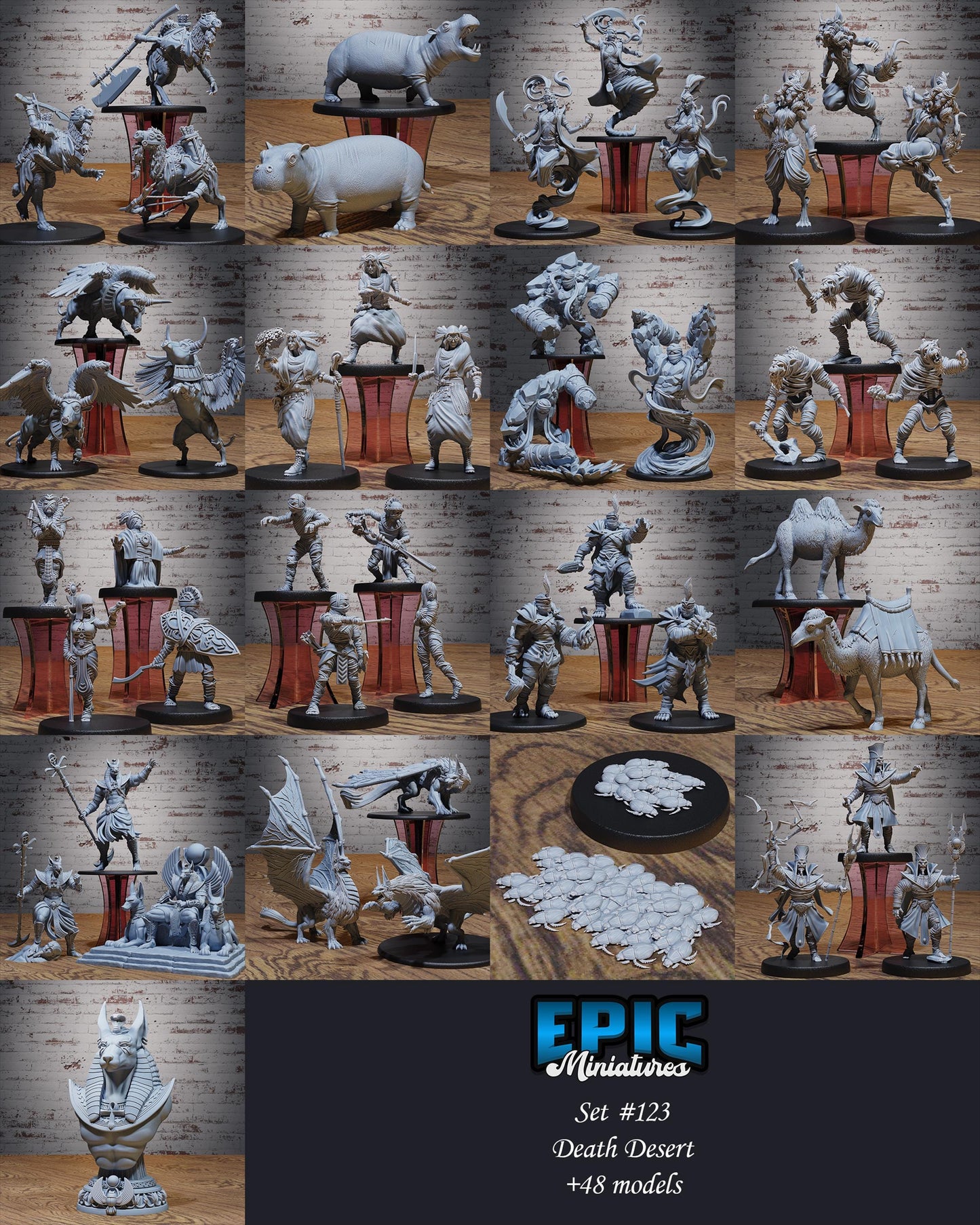 Desert Druid (Medium) | #123 - Death Desert by EPIC Miniatures | High Quality Premium Resin | Druids, Nature, Birds, Female, Woman, Owl