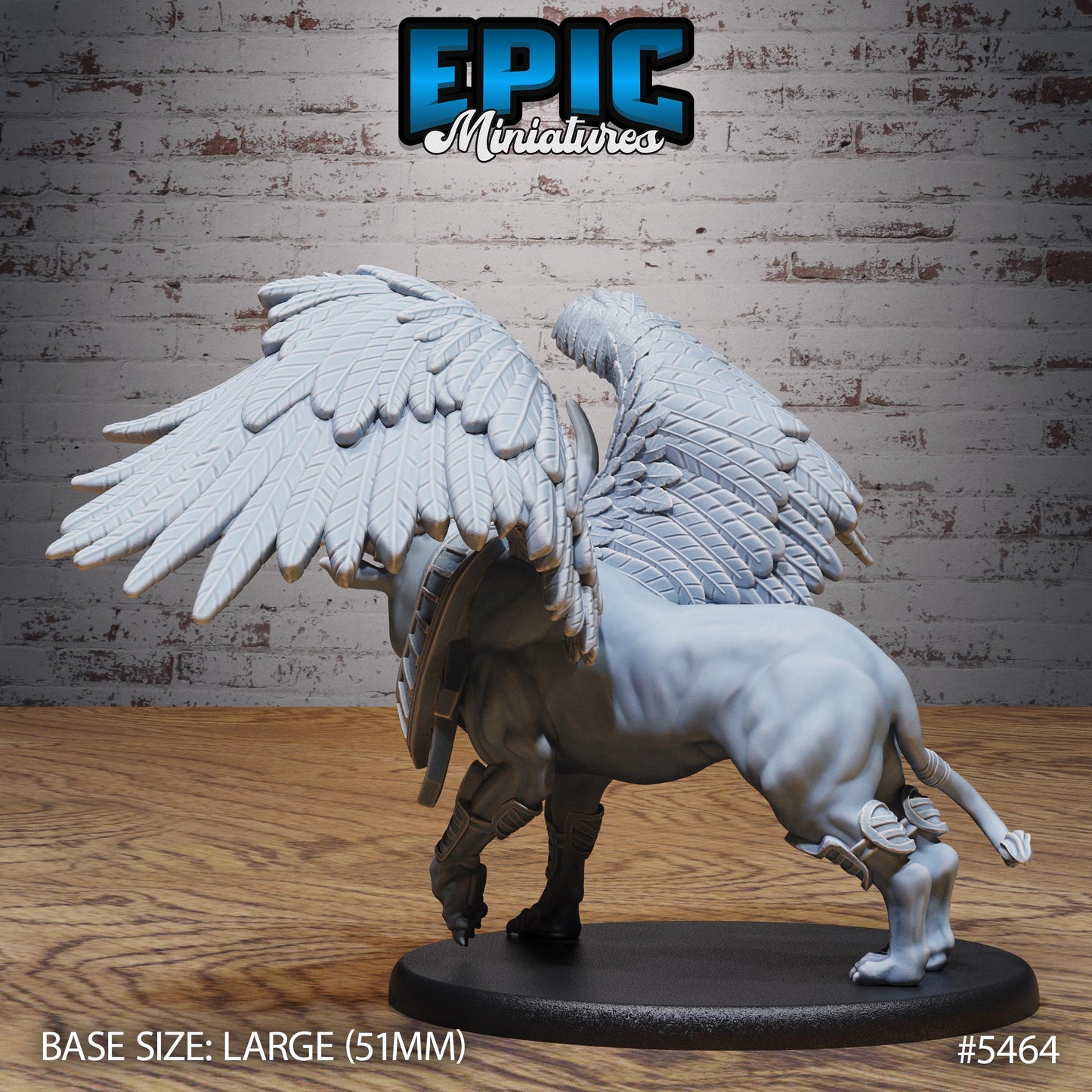 Winged Red Bull Beast (Large) | #123 - Death Desert by EPIC Miniatures | High Quality Premium Resin | Beast, Animal, Creature, Cow, Flying