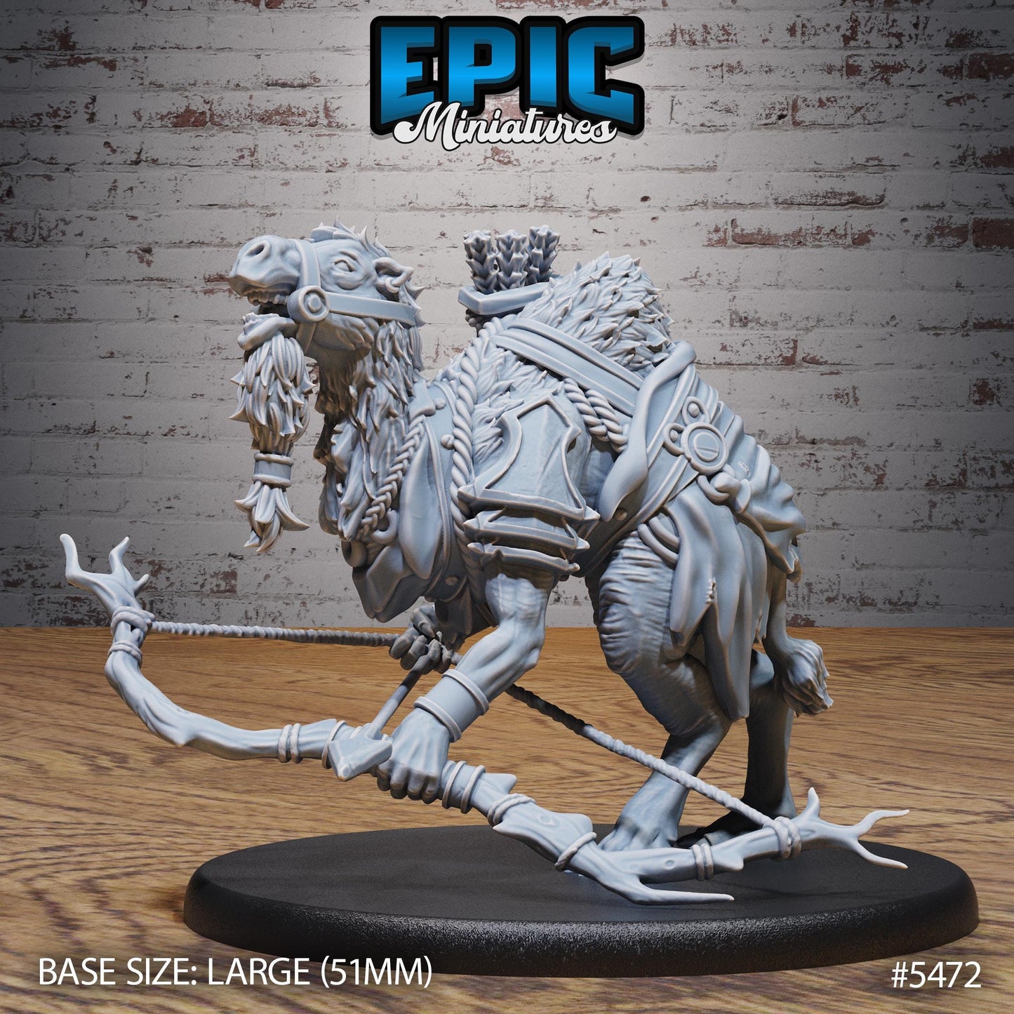 Camel Folk Warrior (Large) | #123 - Death Desert by EPIC Miniatures | High Quality Premium Resin | Bow, Animal, Beast, Enemy, Camelfolk, NPC