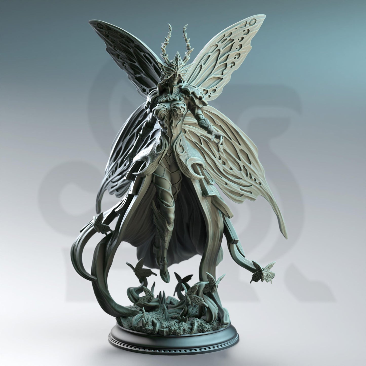 Fairy Queen Userios - Queen of the Fey Court (Large) | DM Stash | A Fey Court | Princess, Butterfly, Druid, Magic, Papallona, Wings, Female