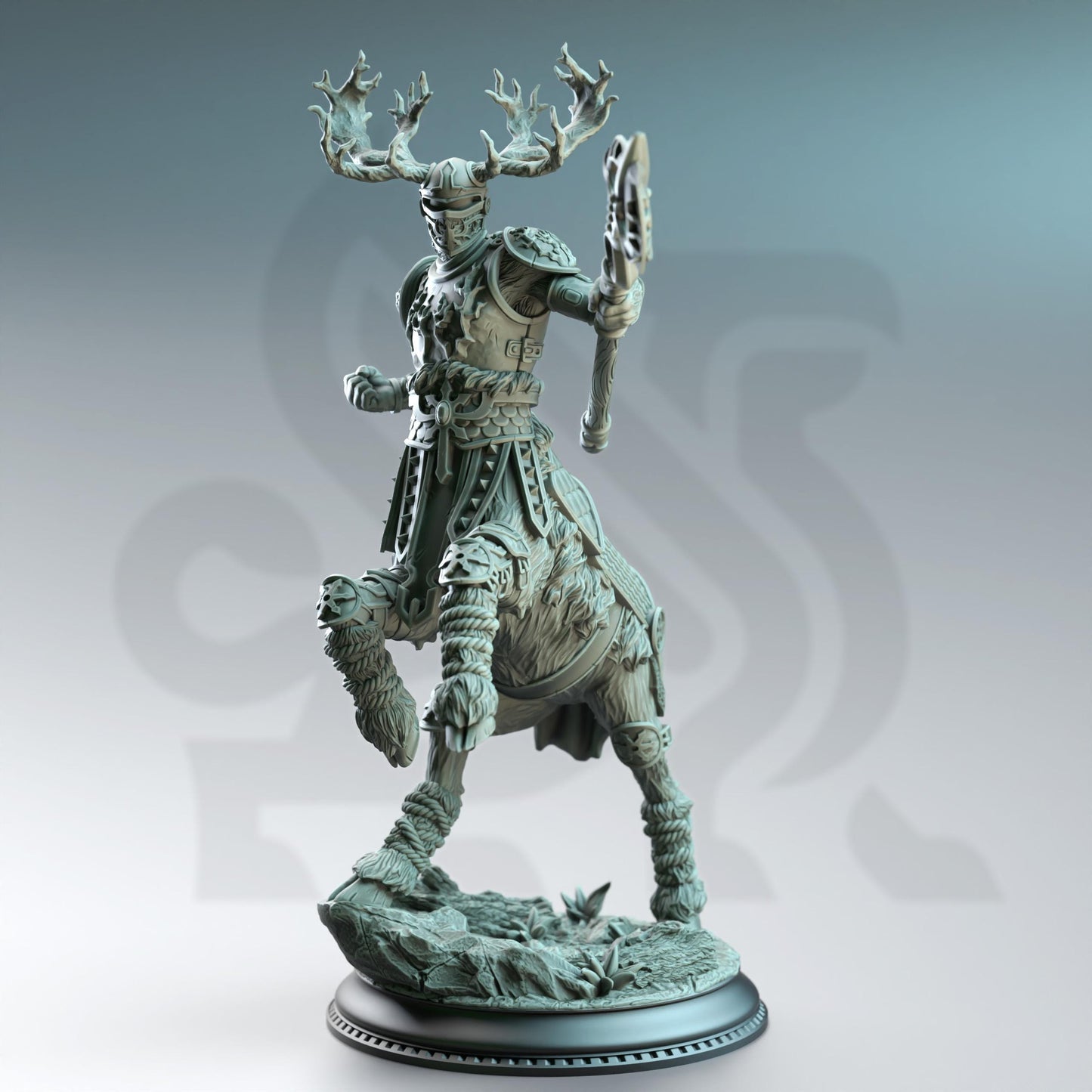 Gungnir of House Jernbark - Centaur Noble (Large) | DM Stash | A Fey Court | Centaurs, Druid, Armor, Shield, Paladin, Satyr, BattleAxe
