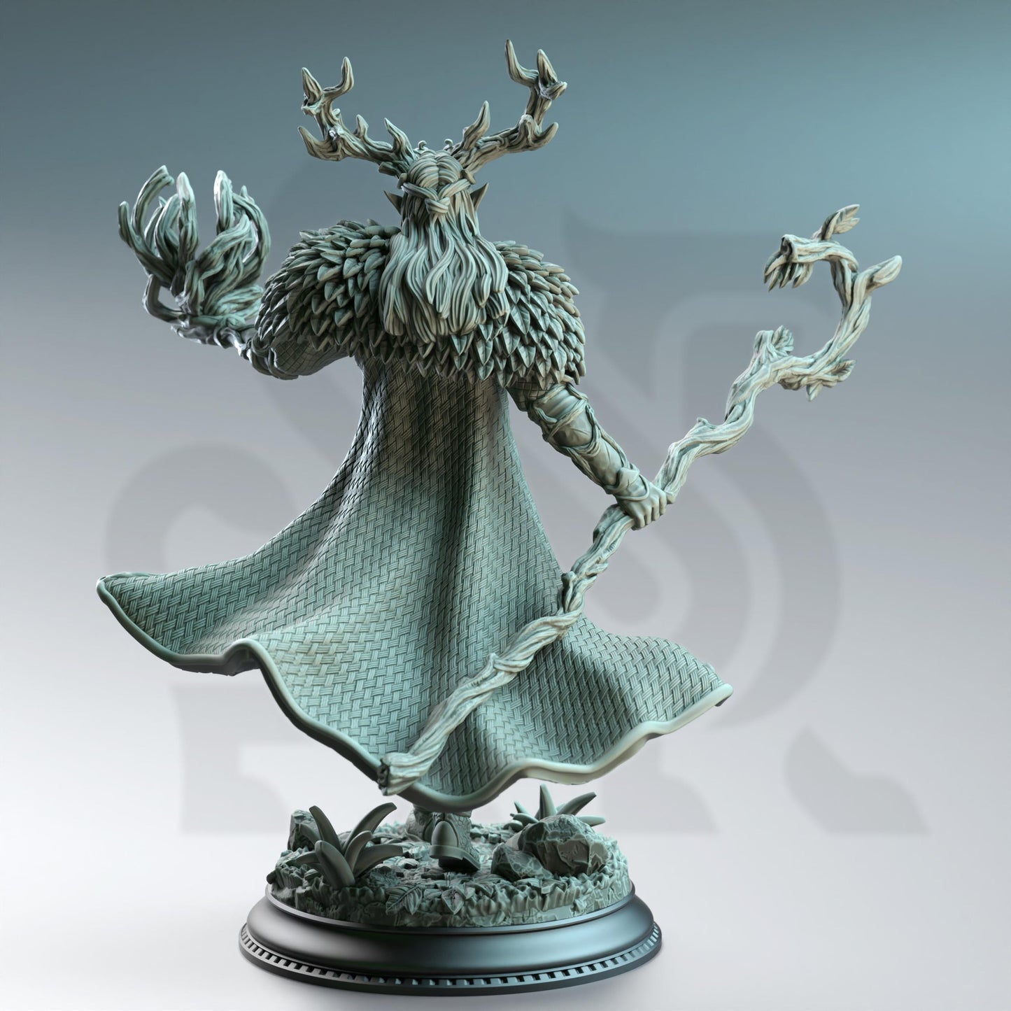 Synoria the Noble Hearted - Feywalker Caster (Medium) | DM Stash | A Fey Court | Fey, Wizard, Sorcerer, Elf King, Male Half-Elf, Man, Staff