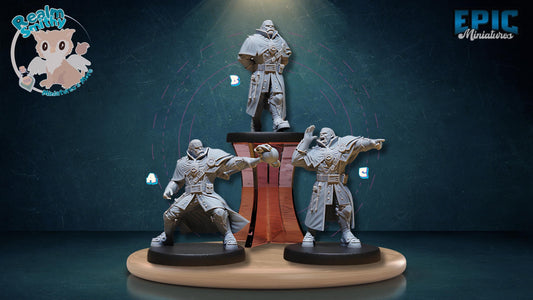 Orc Mage Leader | Premium DnD Minis with High Quality Resin | Fantasy Male Goblin, King, NPC, Enemy, Attack, Magic, Beast, Aberration, Point