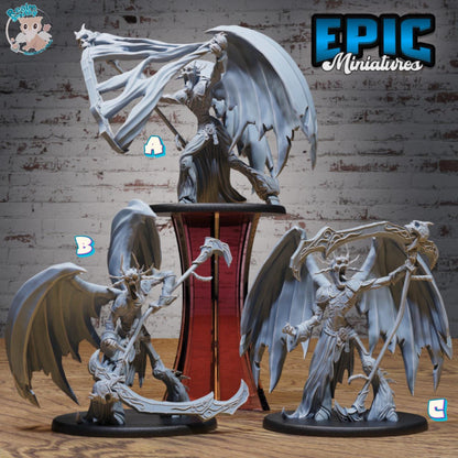 Lord of Sorrow Bundle (Large) | Premium DnD Minis | High Quality Resin Miniature | Fantasy, Hell, Infernal, Demon, Evil, Devil, Scythe