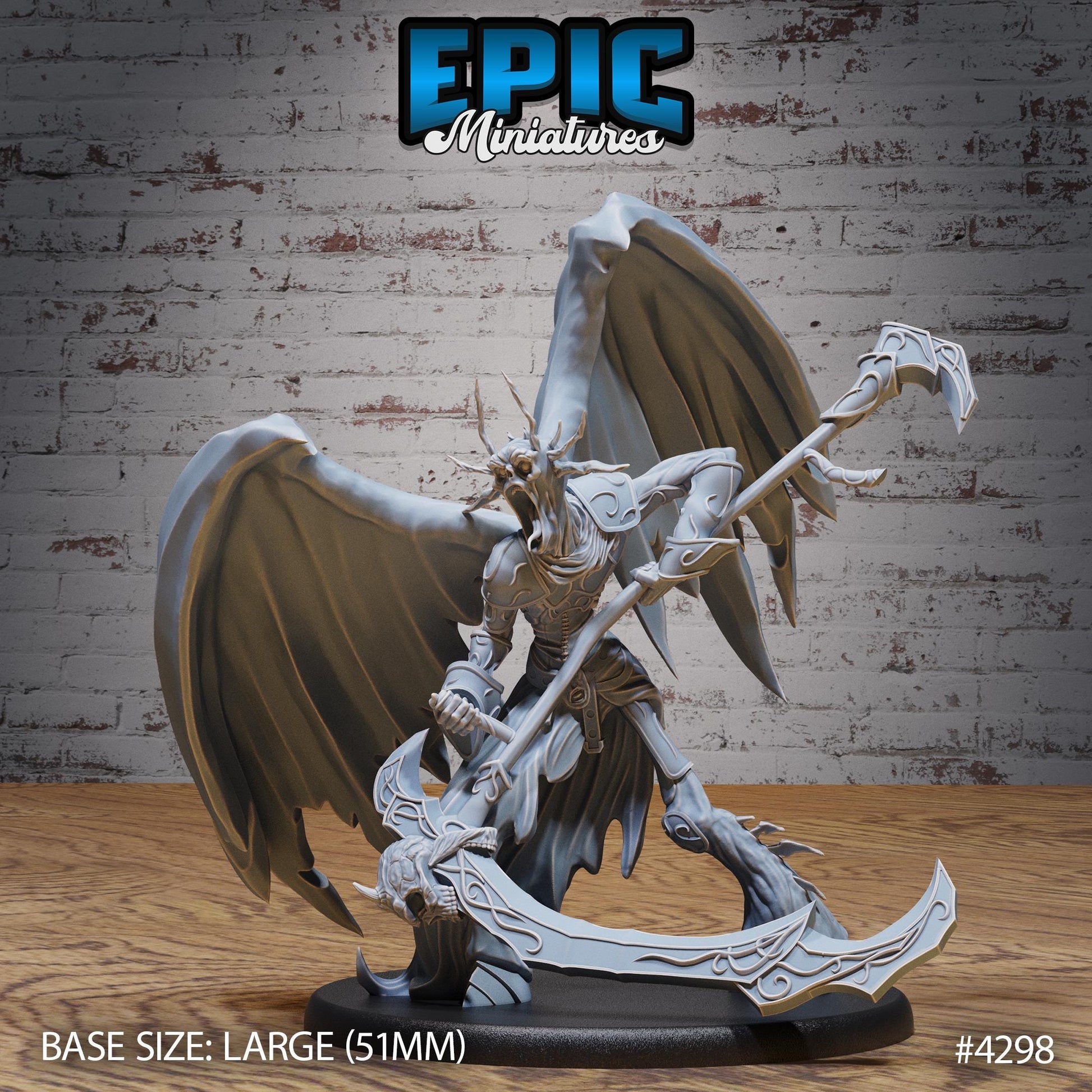 Lord of Sorrow Bundle (Large) | Premium DnD Minis | High Quality Resin Miniature | Fantasy, Hell, Infernal, Demon, Evil, Devil, Scythe
