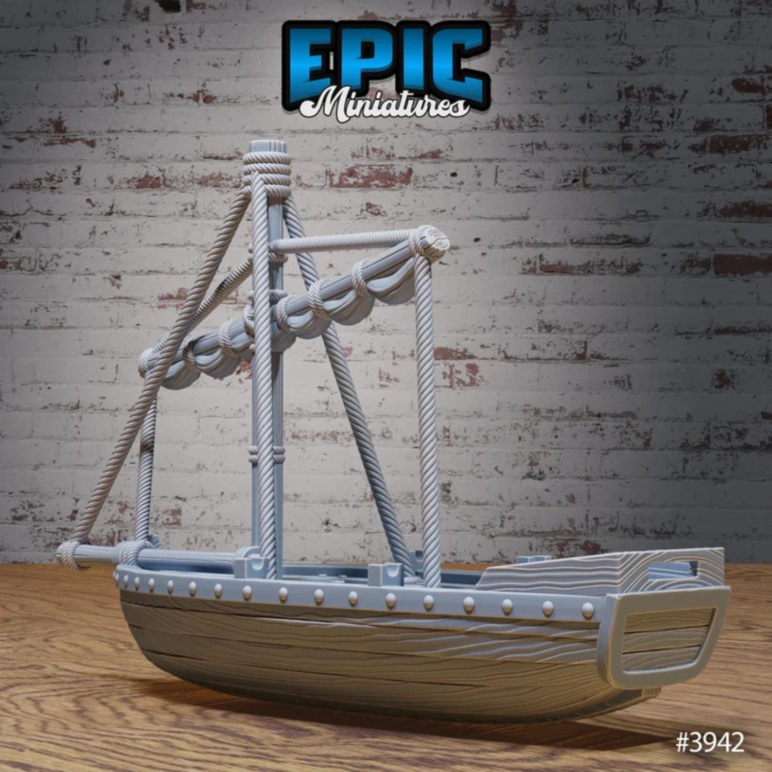 Harbor Boats Bundle | Premium DnD Miniatures High Quality Resin | Fantasy Scatter, Terrain Environment, Dock, Broken, Sail Boat, Row, Bayou