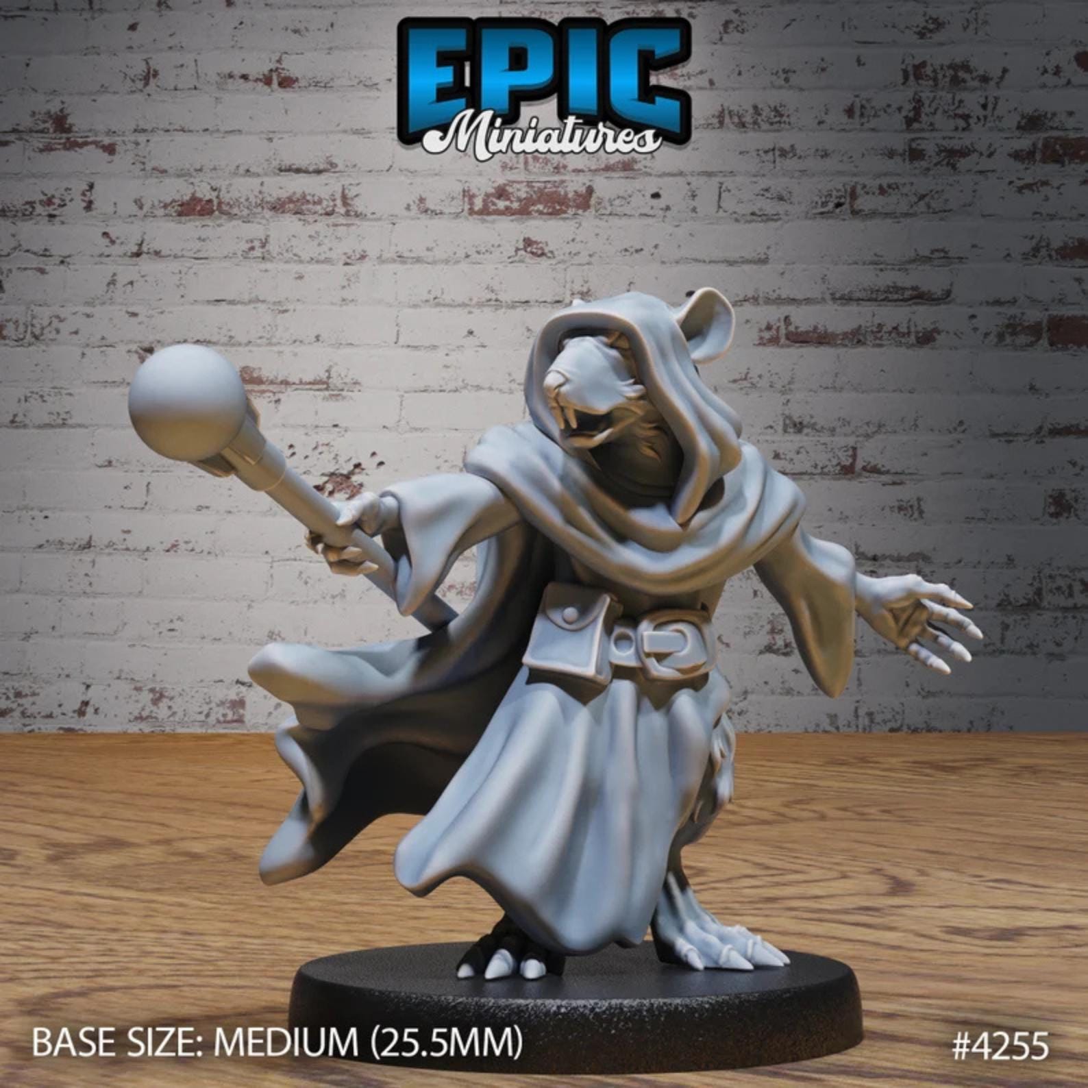 Sewer Rat Tribe Bundle A (Medium) | Premium DnD Minis | High Quality Resin | Fantasy Rats, Bard, Wizard, Cleric, Drunk, Enemy, Beast