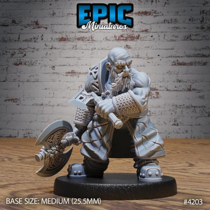 Male/Female Dwarf Bundle (Medium) | Premium DnD Minis High Quality Resin | Fantasy Dwarf Ale, Hammer, Drinking, Tavern Keeper, Bar Maid