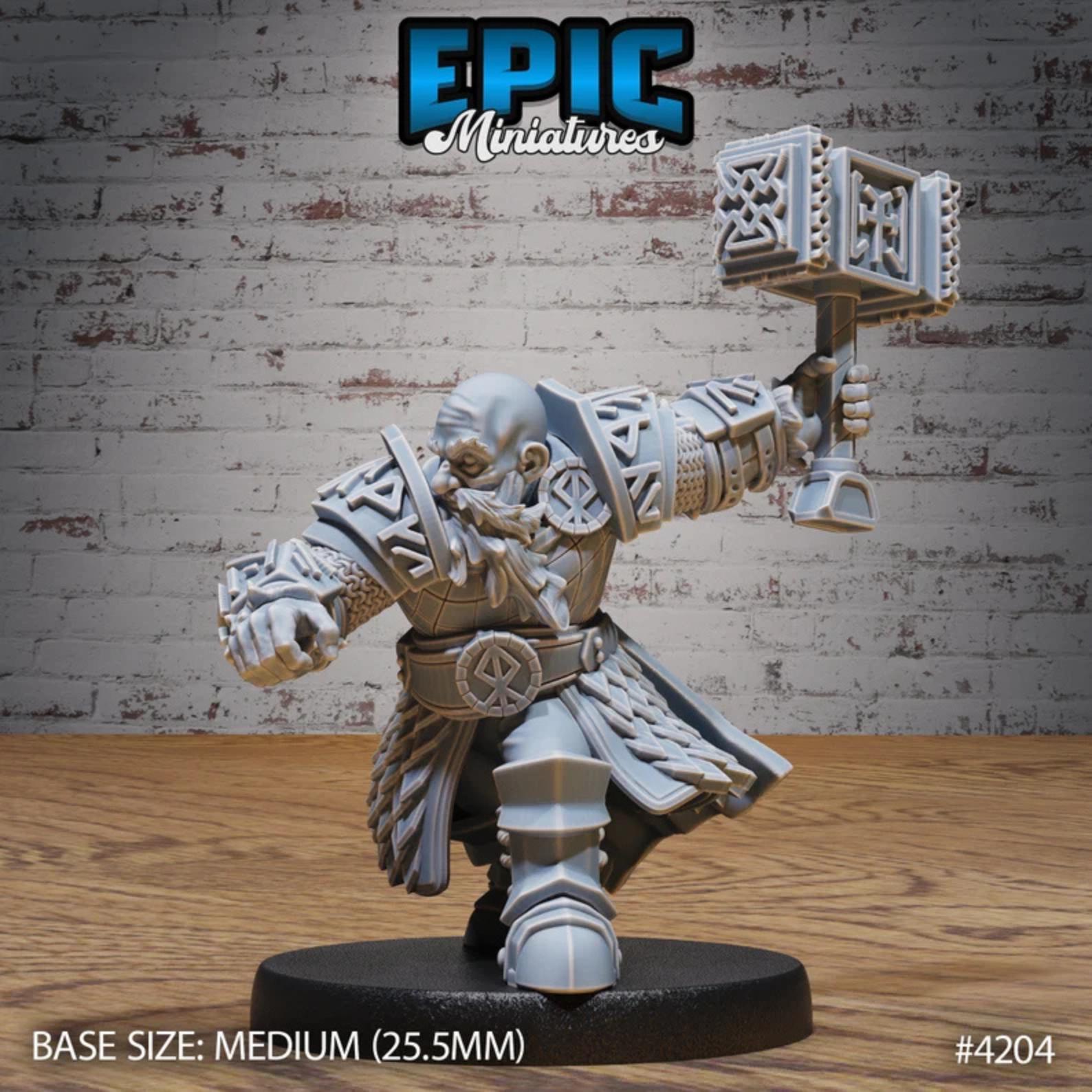 Male/Female Dwarf Bundle (Medium) | Premium DnD Minis High Quality Resin | Fantasy Dwarf Ale, Hammer, Drinking, Tavern Keeper, Bar Maid